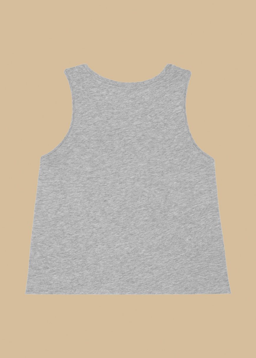 Cropped Oversized Tanktop Woman Cropped Oversized Tanktop Woman