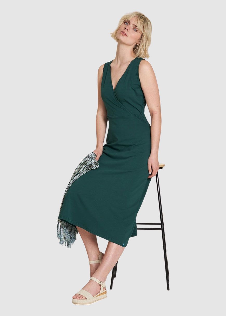 Kleid in Wickeloptik