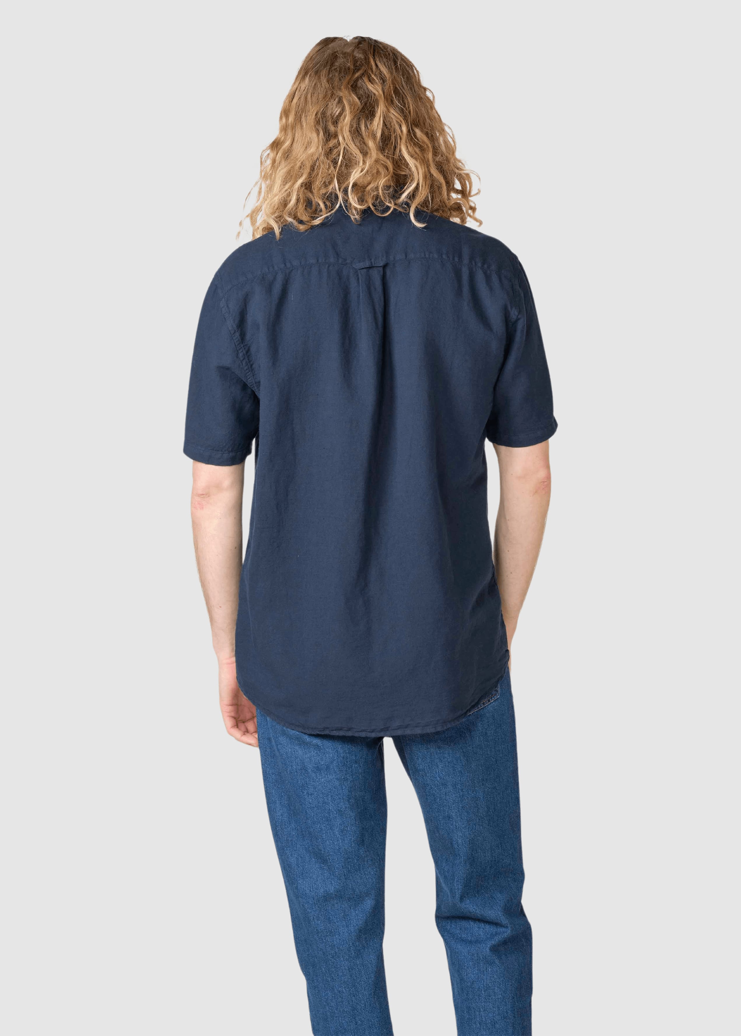 Mikkel Linen Shirt Ocs Navy Mikkel Linen Shirt Ocs Navy