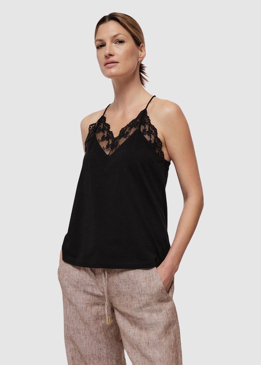 Top mit Spitze Top mit Spitze