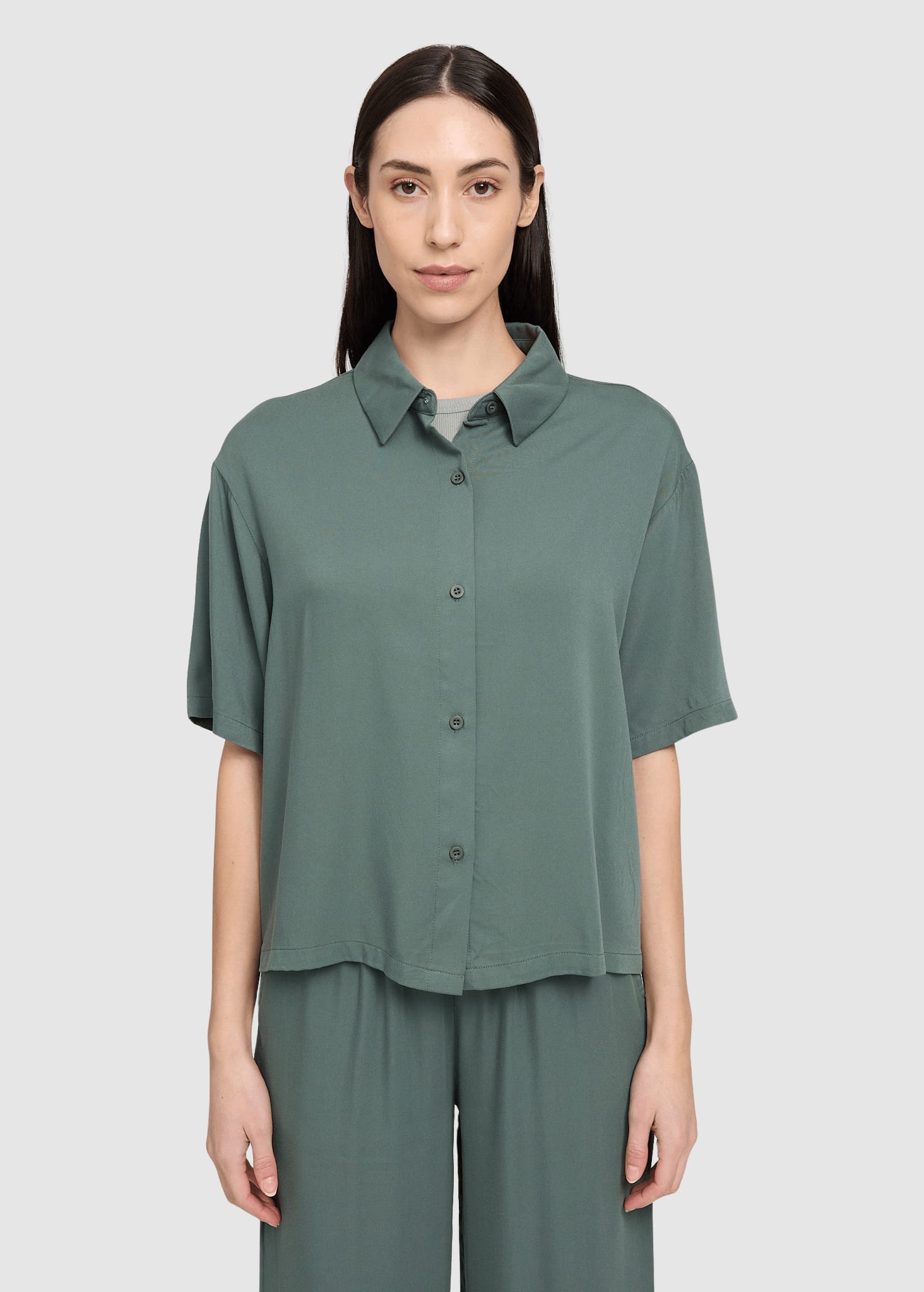 Short Sleeve Viscose Shirt Bottle