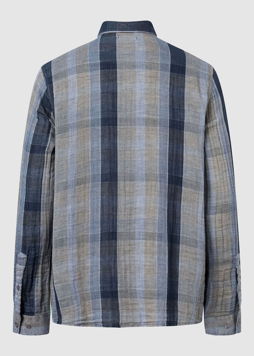 Relaxed Double Layer Striped Shirt