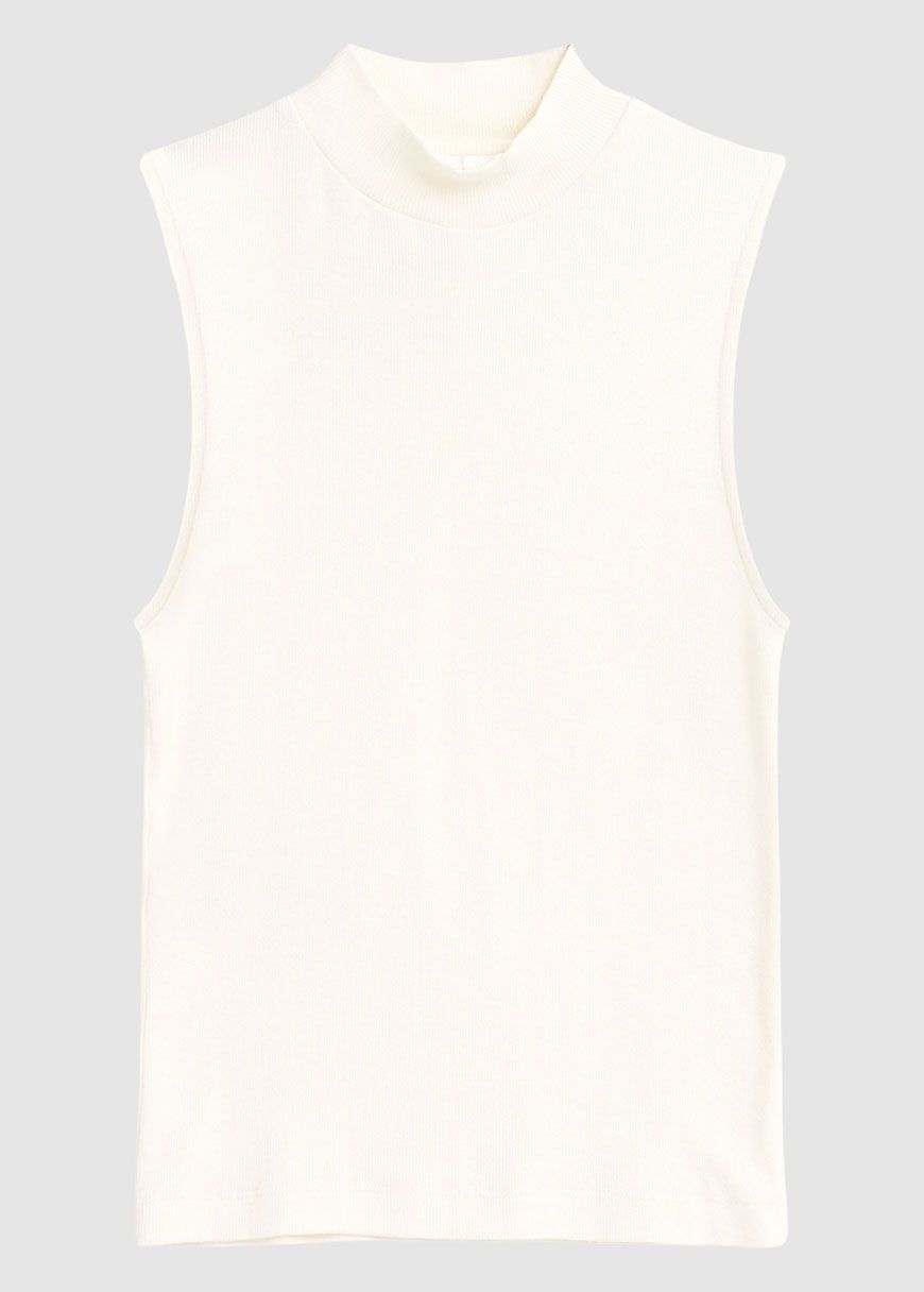 High Neck Rib Top High Neck Rib Top