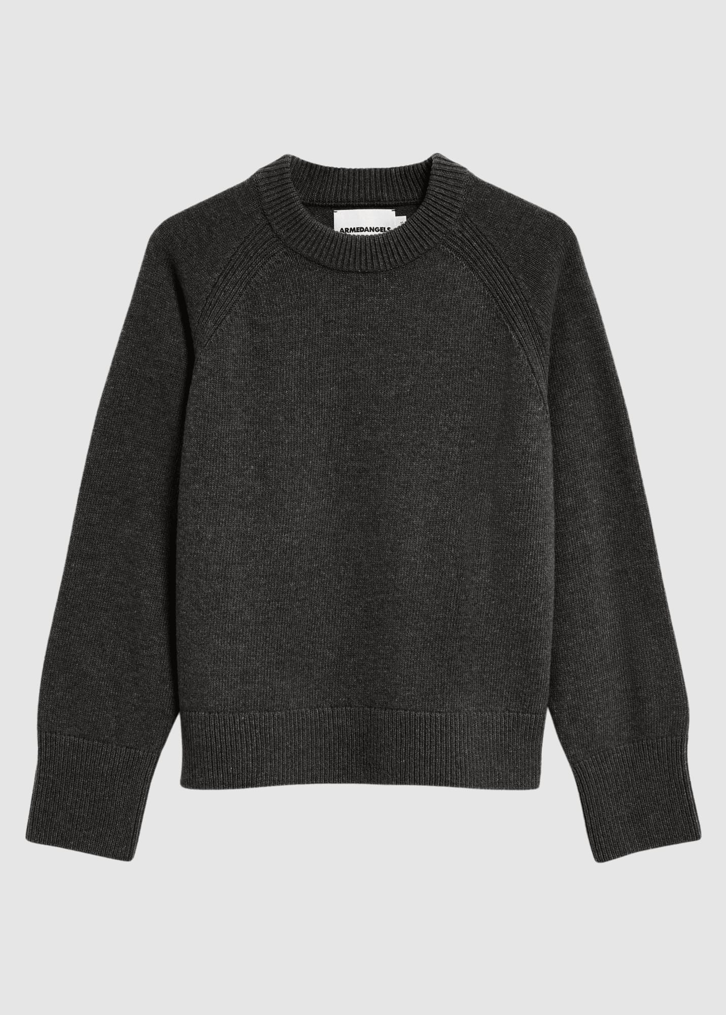 Wool Knit Sweater Steel Melange