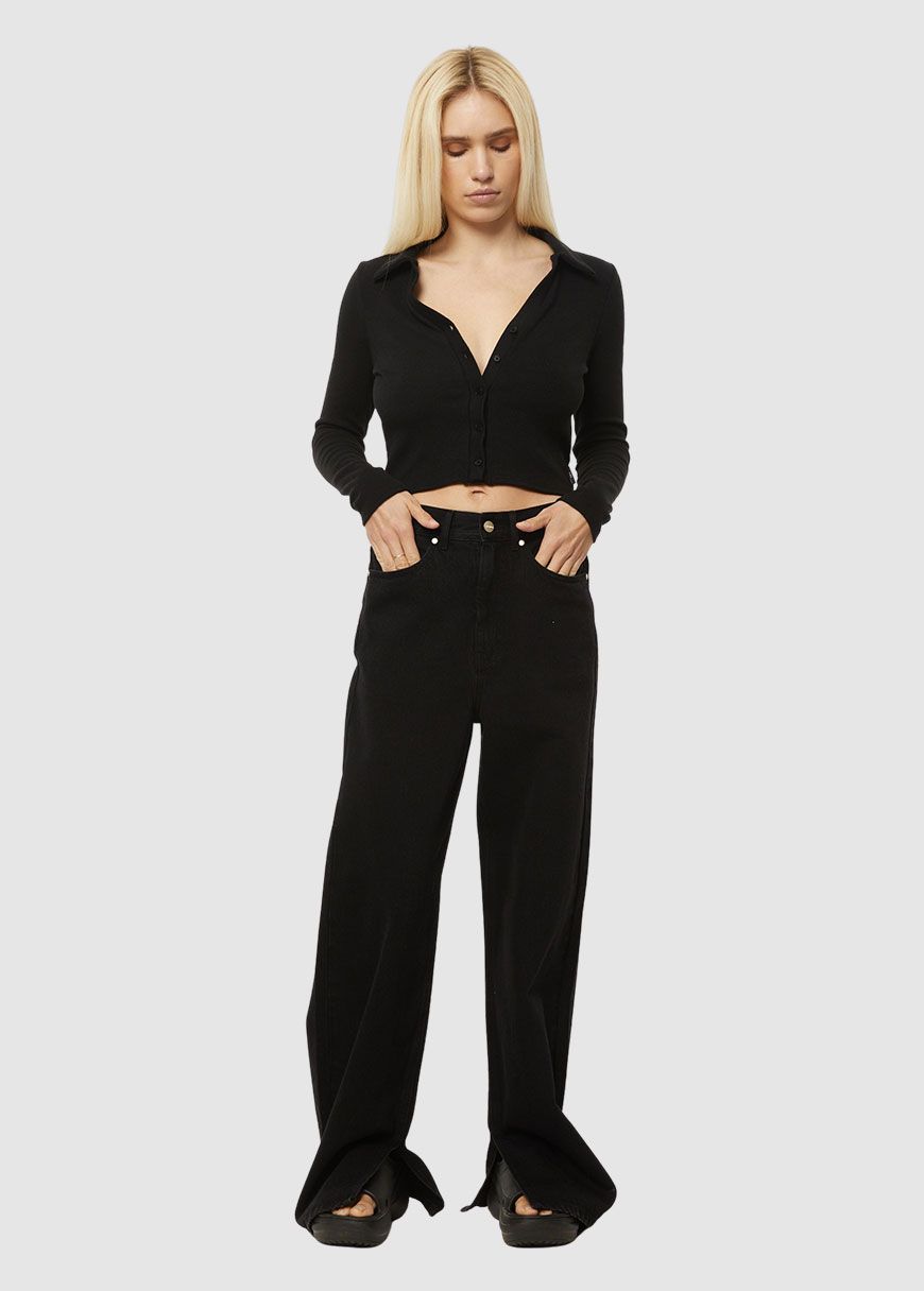 Eliza Hemp Rib Longsleeve Shirt