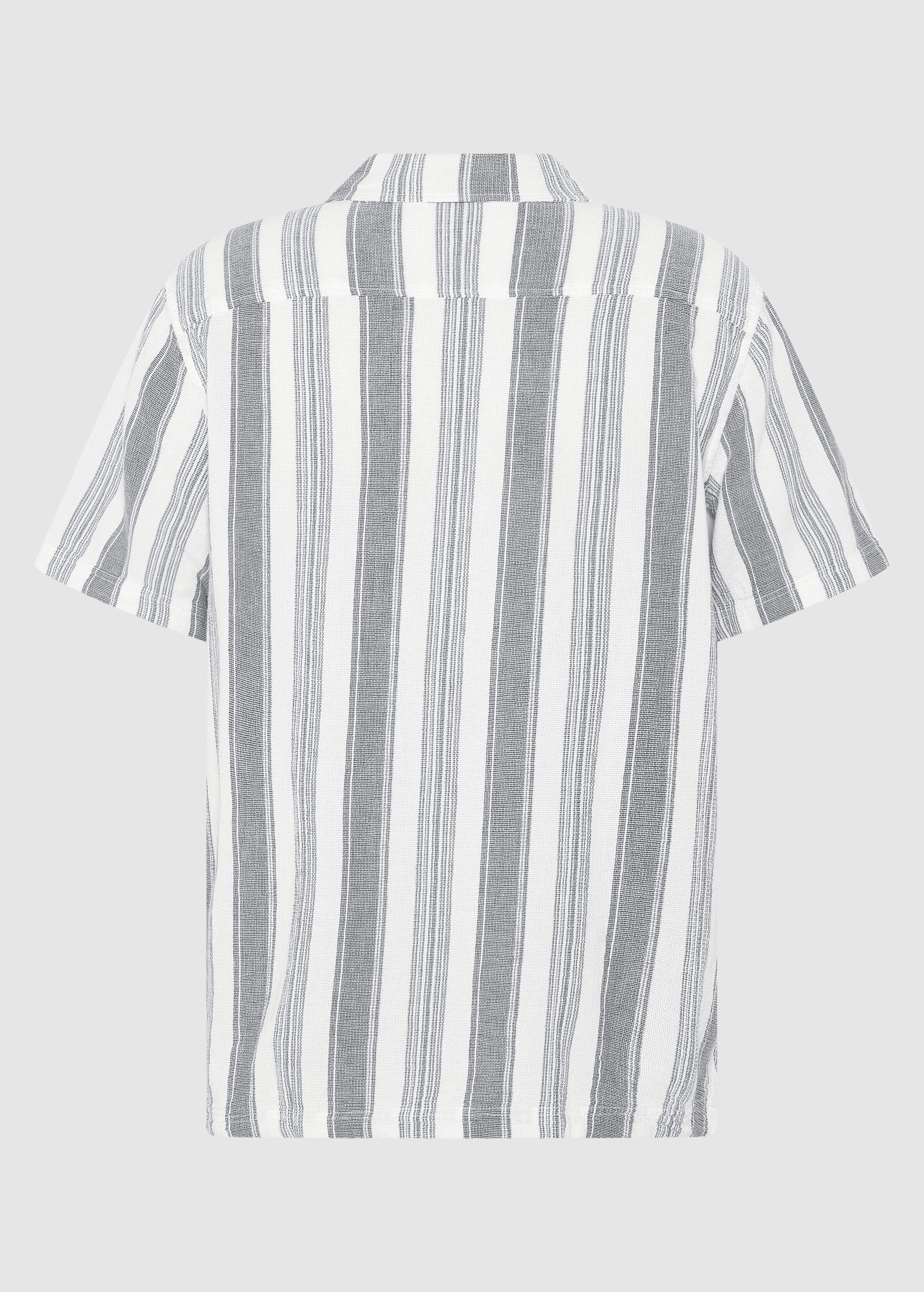 Relaxed Stripe Short Sleeve Shirt Blue Stripe Relaxed Stripe Short Sleeve Shirt Blue Stripe