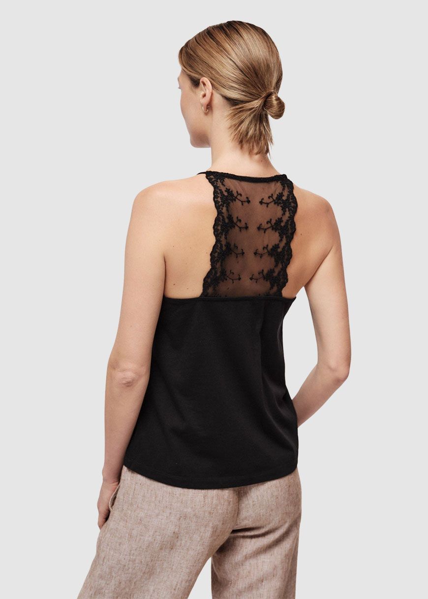 Top mit Spitze Top mit Spitze