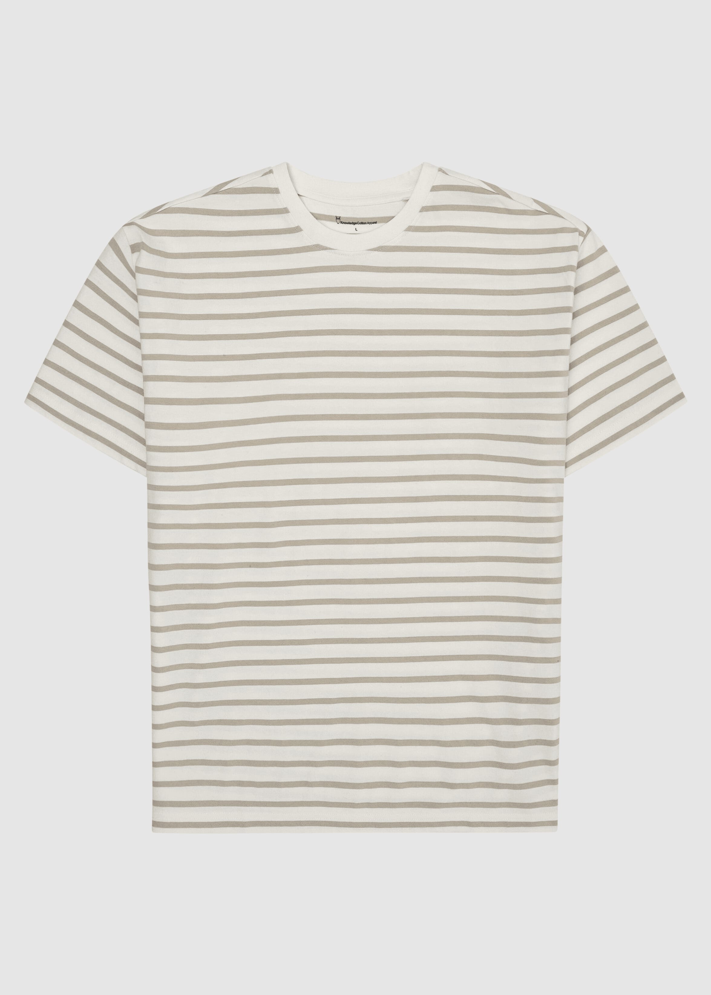 Loose Striped T-Shirt Beige Stripe Loose Striped T-Shirt Beige Stripe