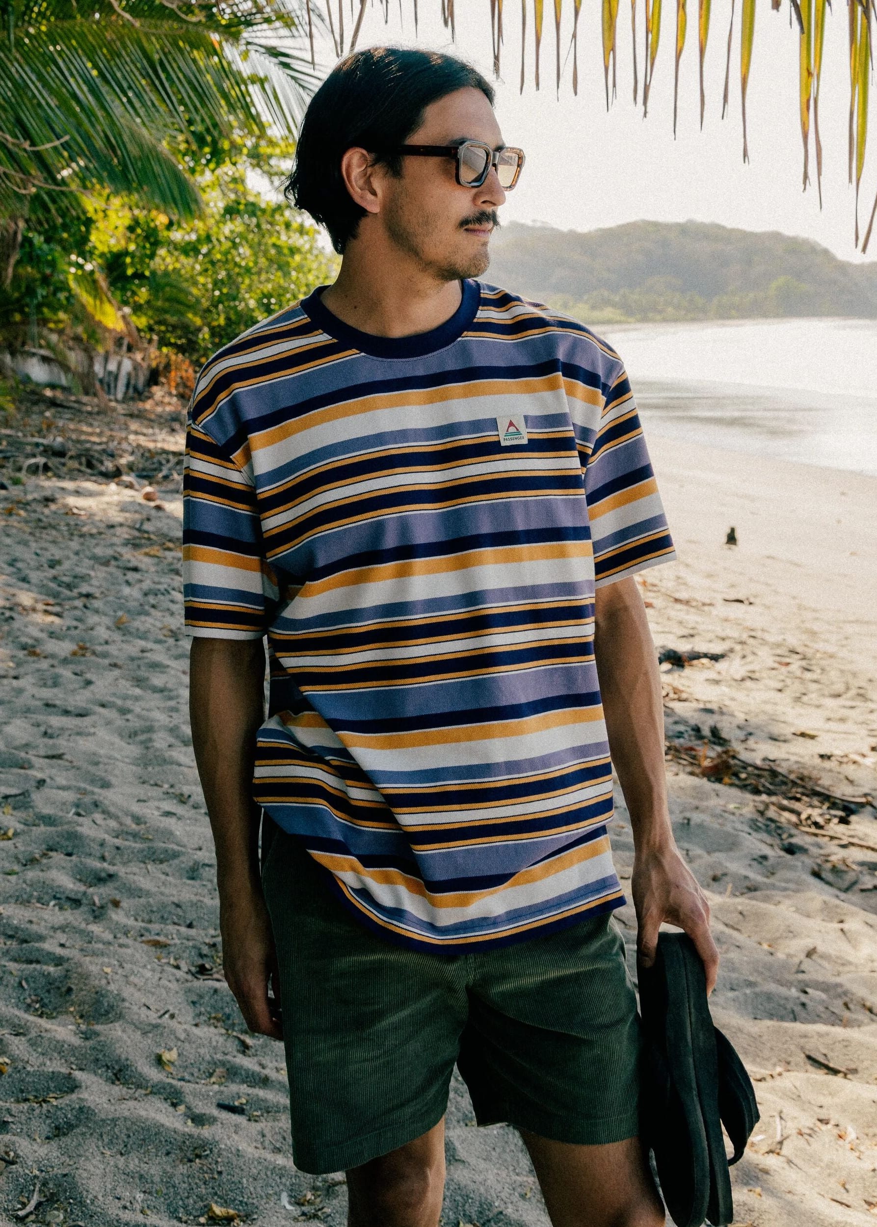 Wild Pine Relaxed Fit Stripe T-Shirt Heather Multi Stripe Wild Pine Relaxed Fit Stripe T-Shirt Heather Multi Stripe