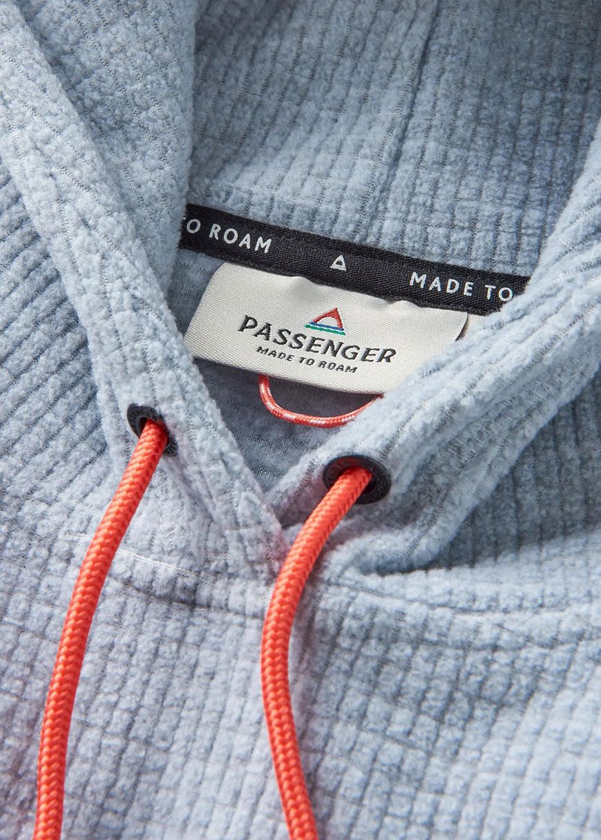 Point Recycled Grid Polar Fleece Hoodie
