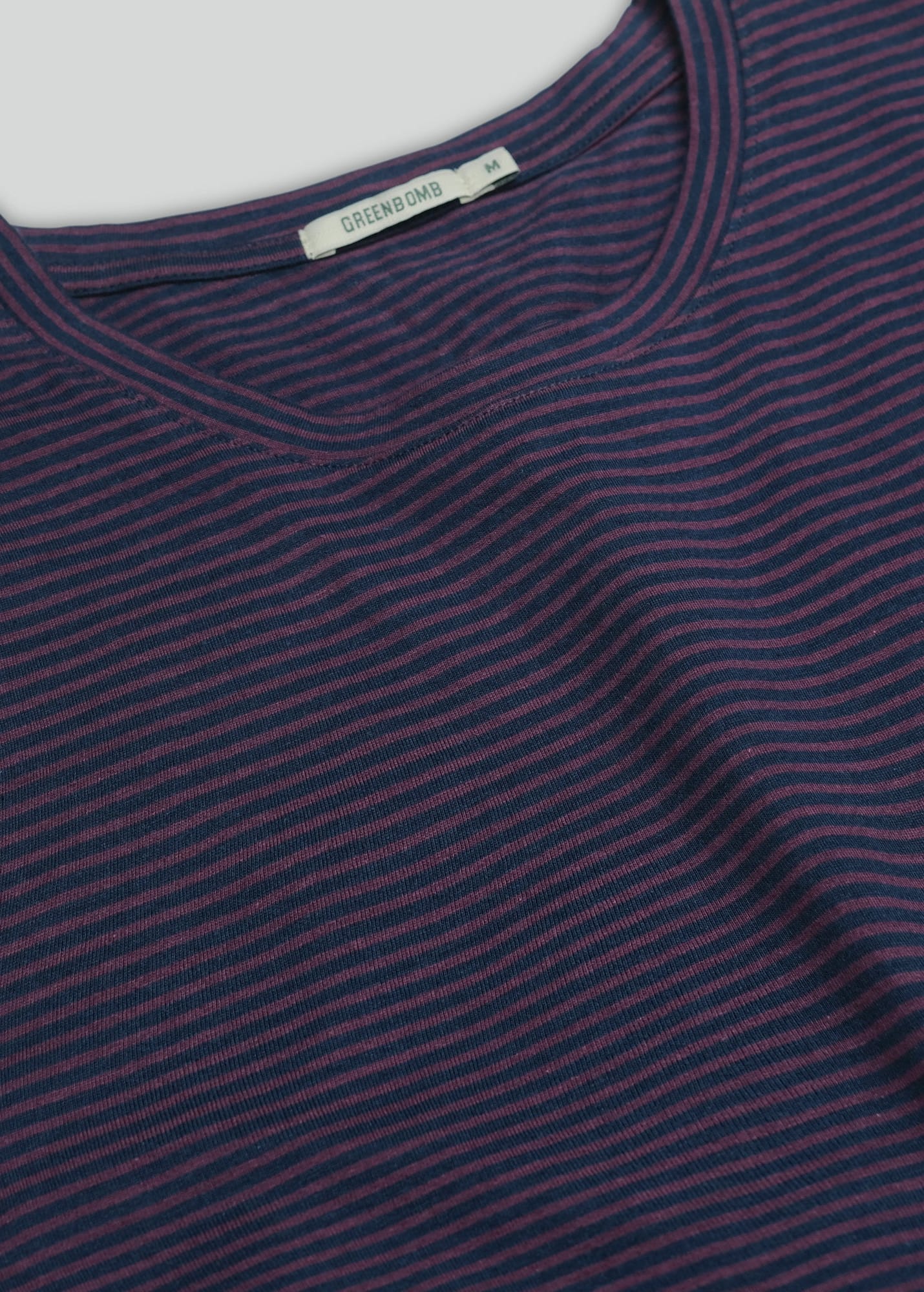 Basic Spice T-Shirt Purple Blue Stripes