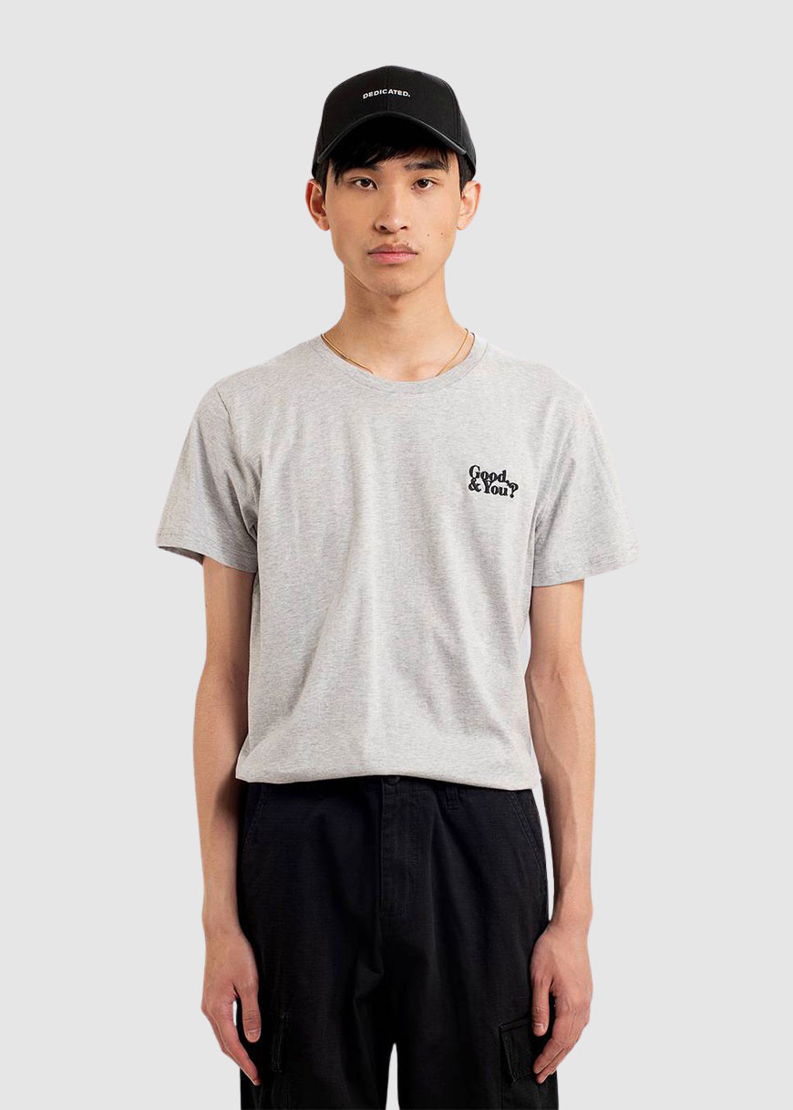 T-Shirt Stockholm Good and You Grey-Melange T-Shirt Stockholm Good and You Grey-Melange