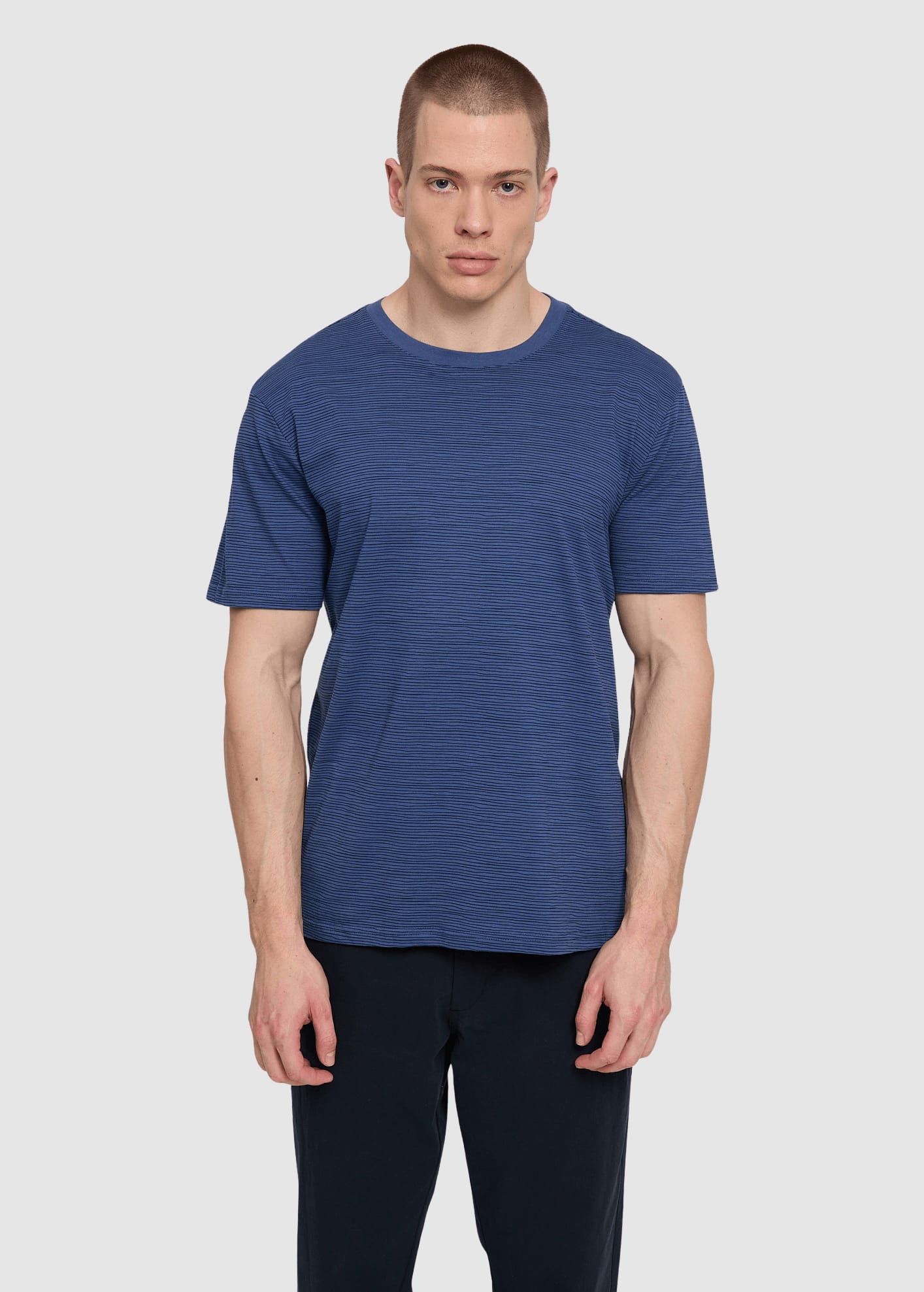Wobbly Striped T-Shirt Blue Indigo/blue Night Wobbly Striped T-Shirt Blue Indigo/blue Night