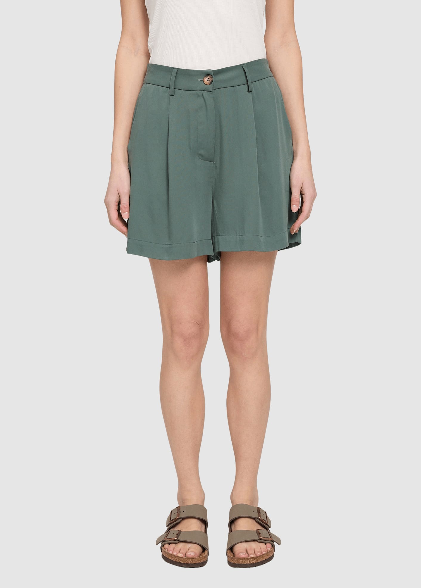 Pleated Viscose Shorts Bottle
