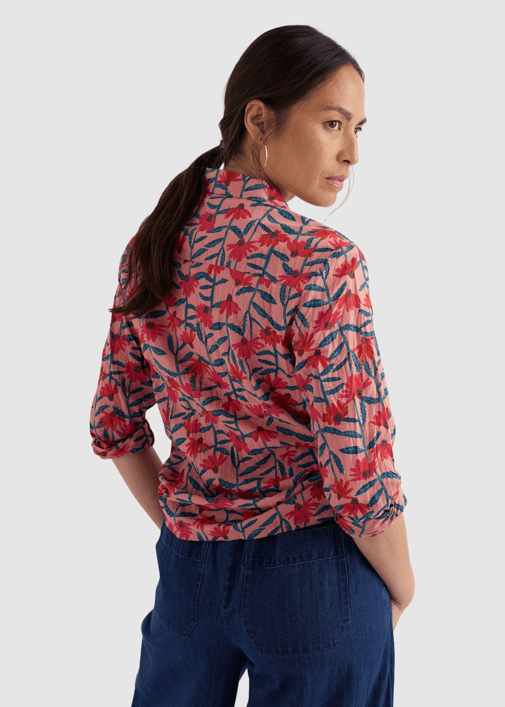 Larissa Shirt Echinacea Stems Rosehip Larissa Shirt Echinacea Stems Rosehip