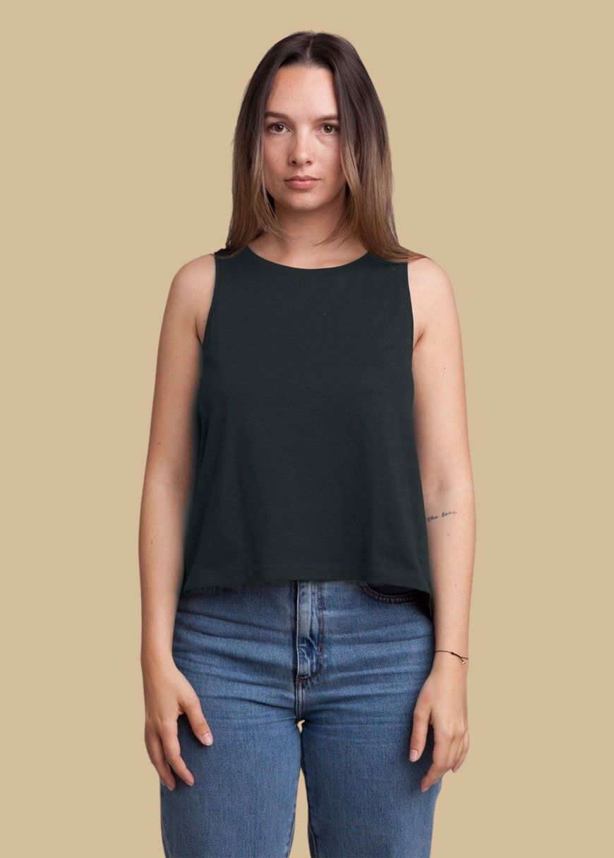 Cropped Oversized Tanktop Woman
