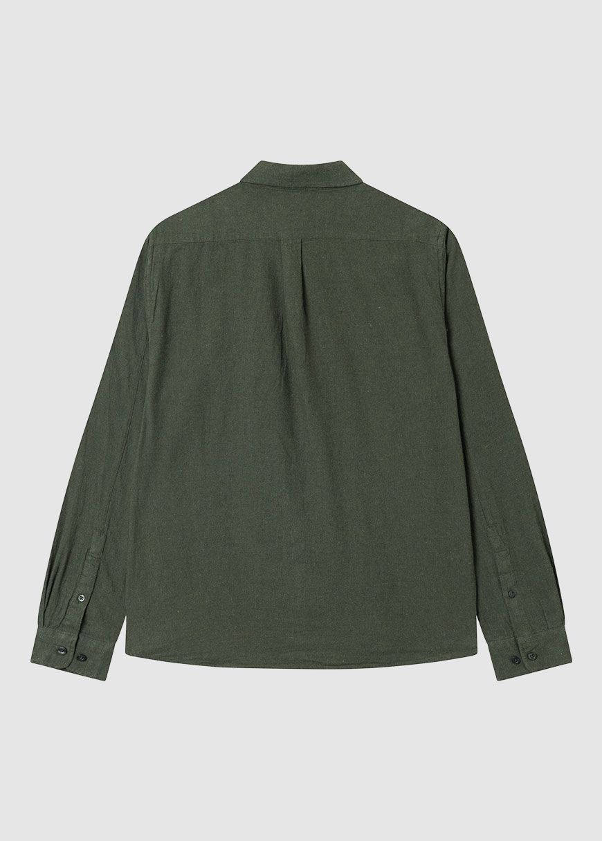 Regular Fit Melangé Flannel Shirt Regular Fit Melangé Flannel Shirt