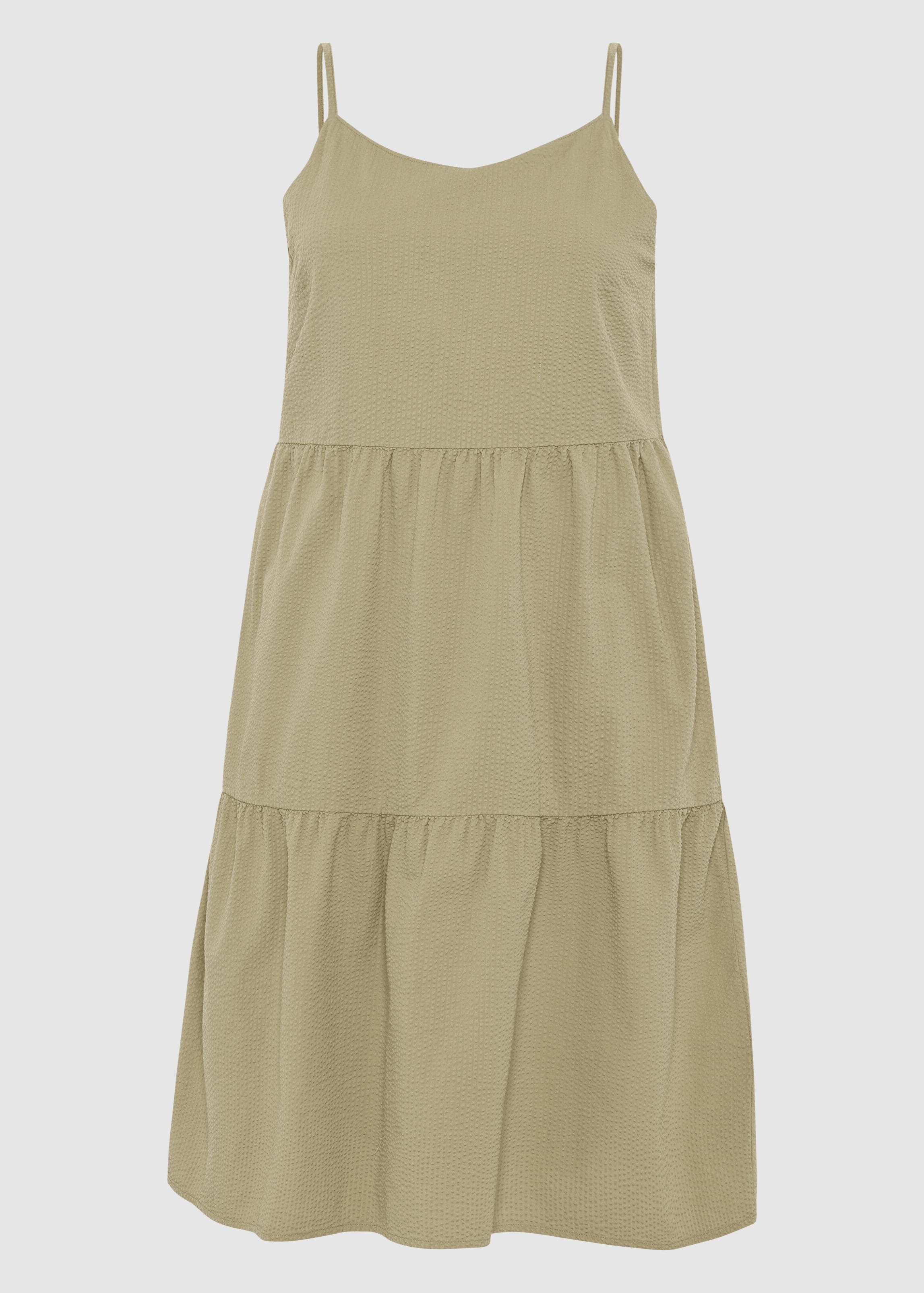 Seersucker Strap Dress Twill