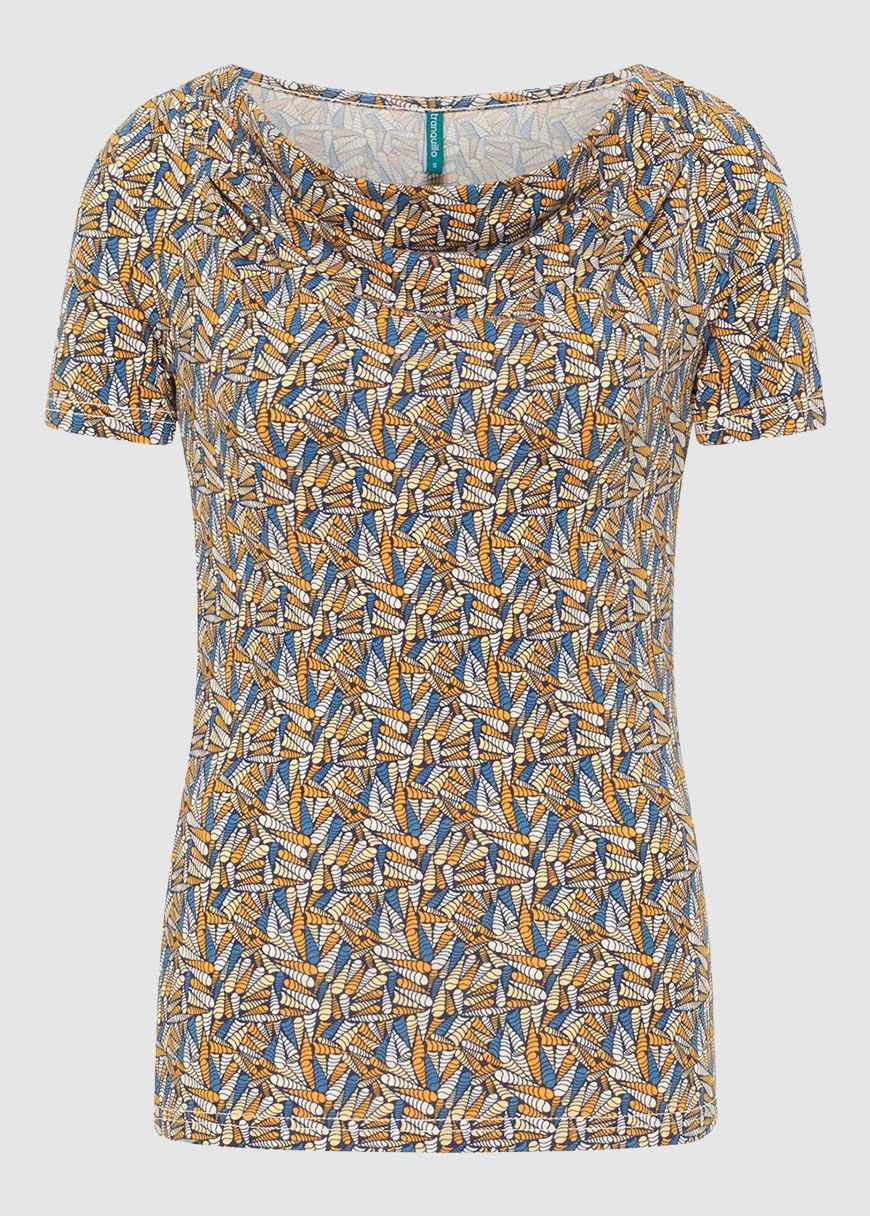 Shirt mit Wasserfallausschnitt Shirt mit Wasserfallausschnitt