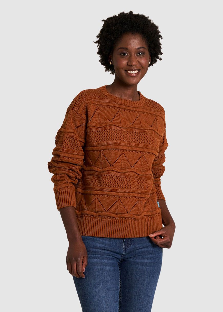 Gemusterter Strickpullover