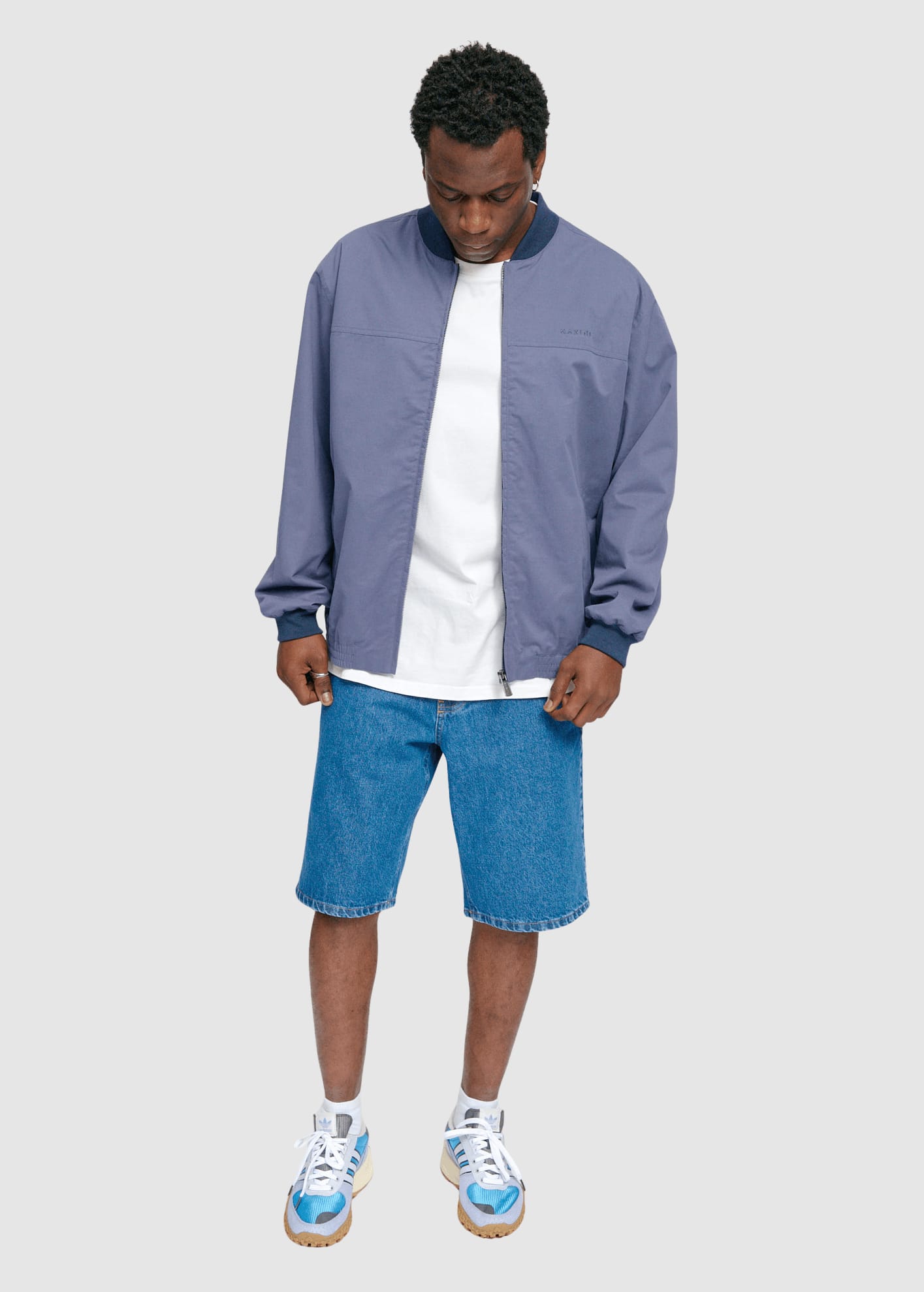 Natural Bomber Jacket Nightshadow Blue Natural Bomber Jacket Nightshadow Blue