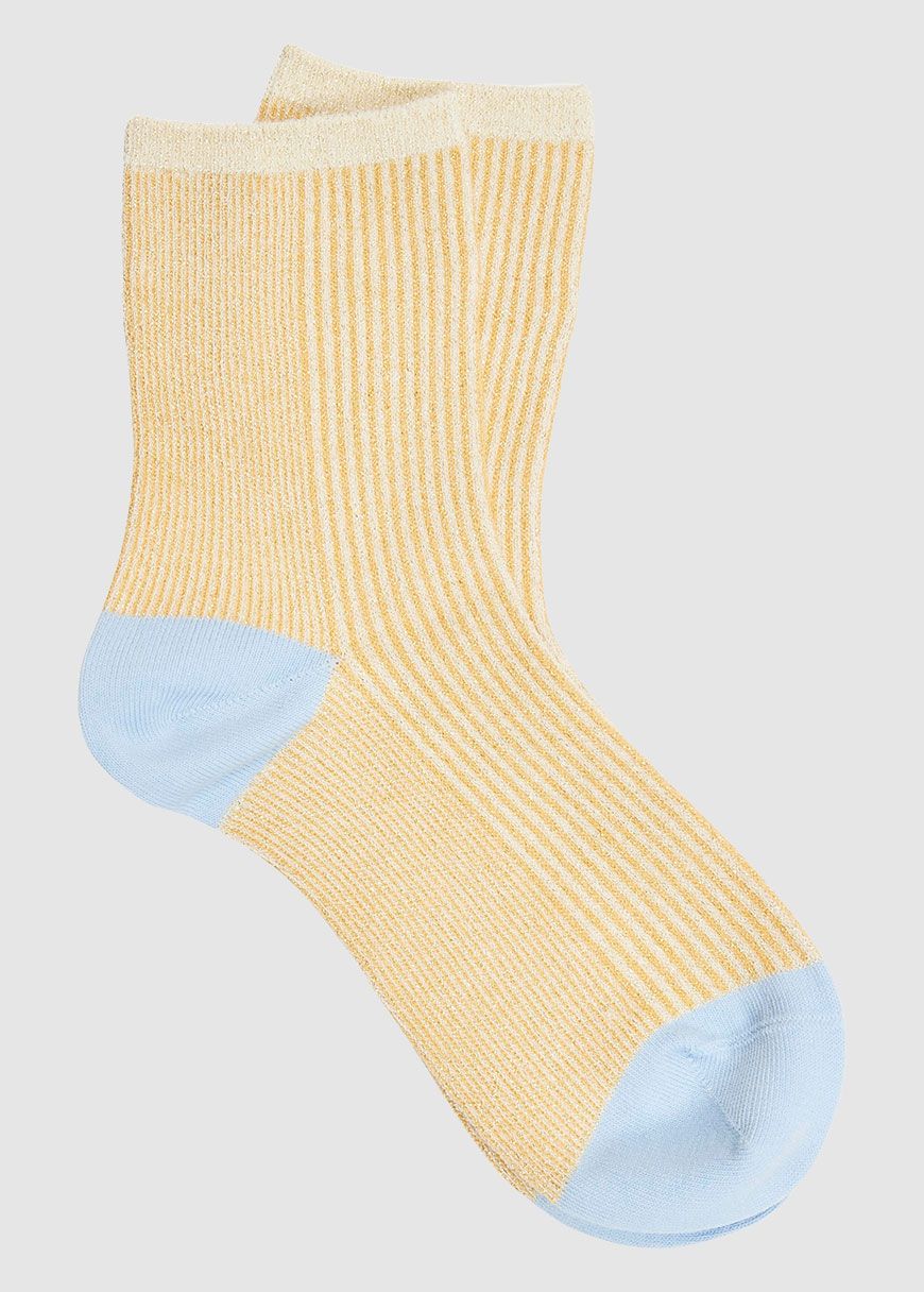 Single Pack Colorblock Rib Socks