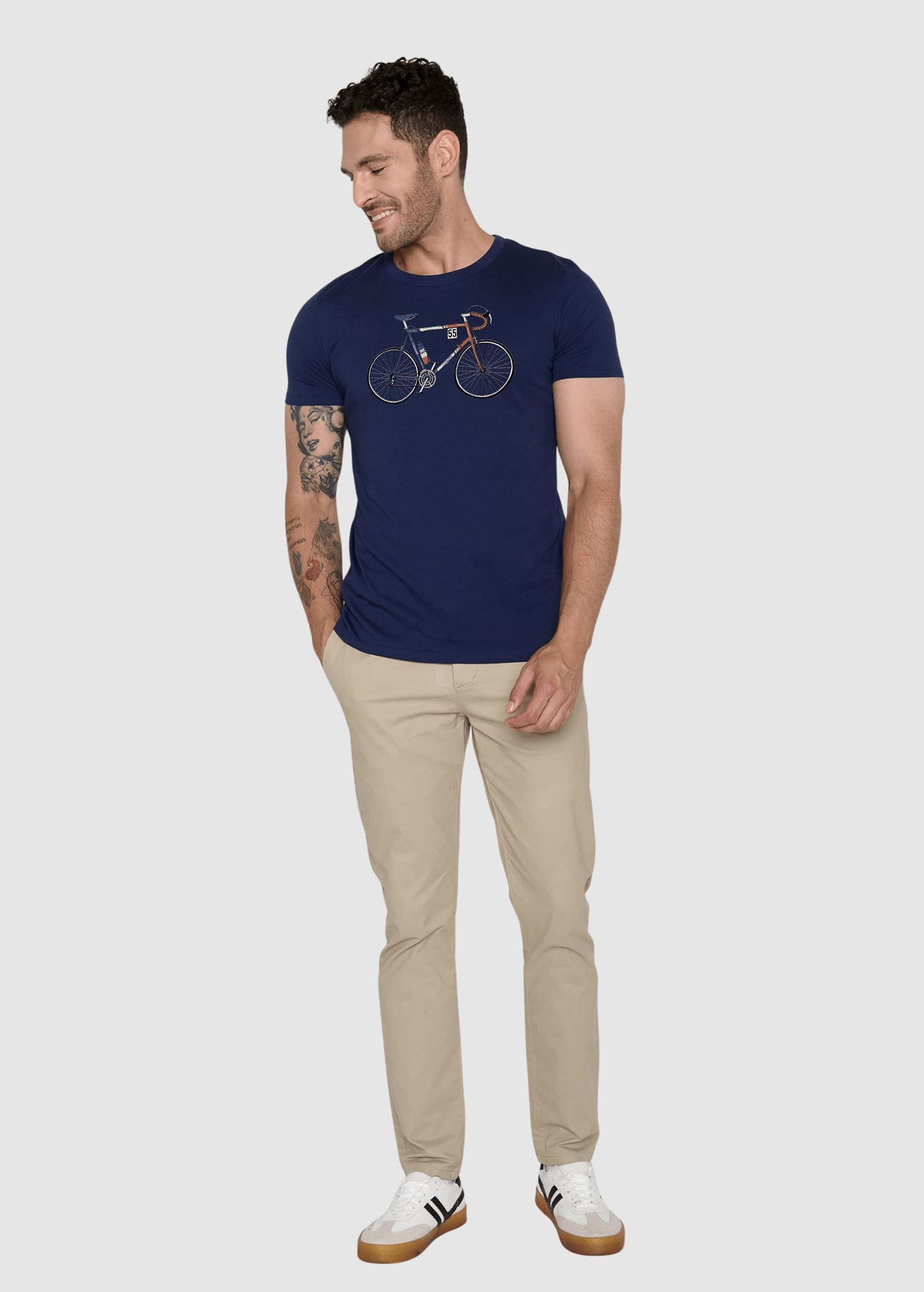 Bike Jacques Guide T-Shirt Navy Bike Jacques Guide T-Shirt Navy