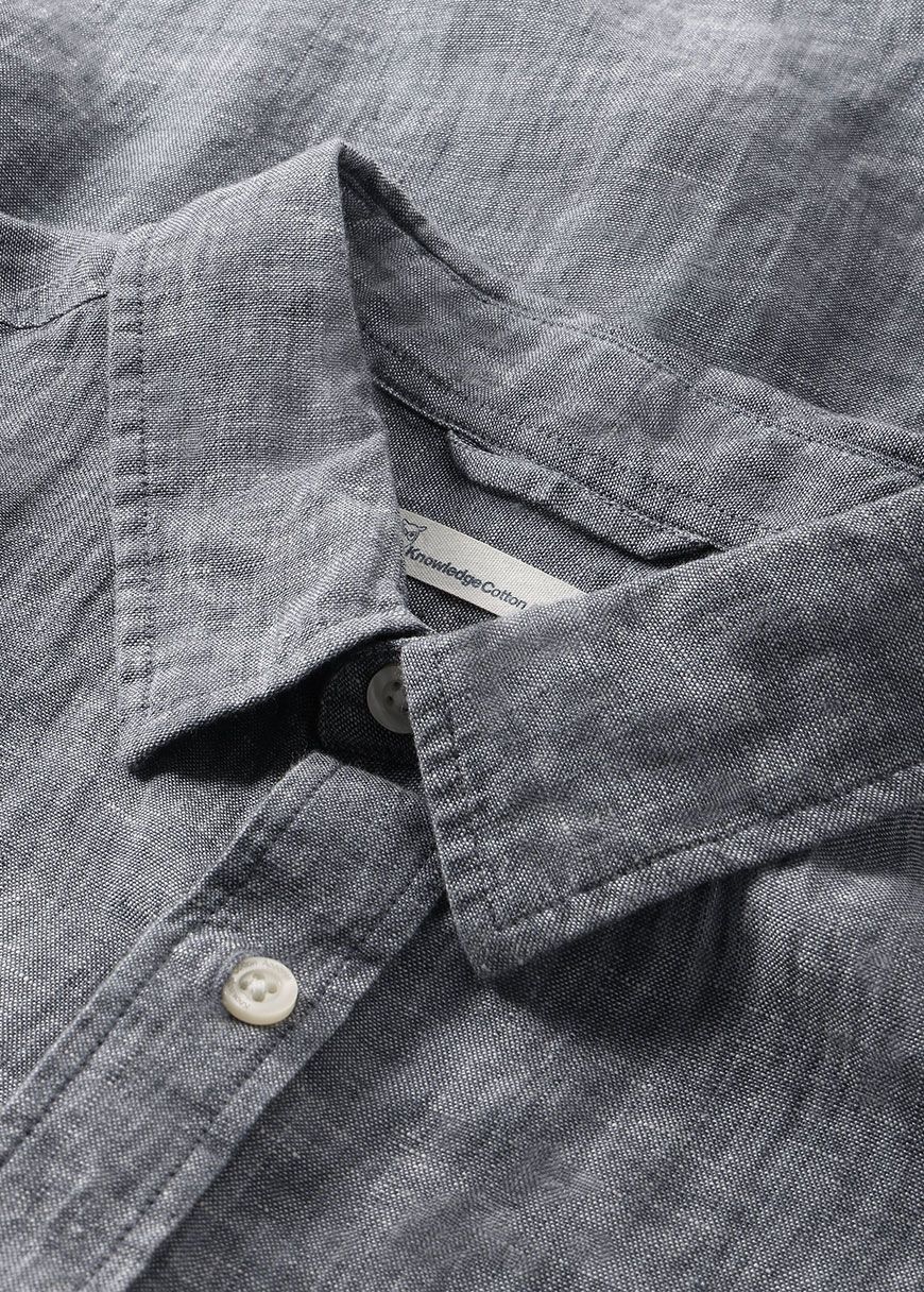 knowledge_cotton_apparel_regular_linen_short_sleeve_shirt_SS_25_KCA_1090064_1226_Vintage_Indigo_3_3fa27b1778 Regular Linen Short Sleeve Shirt