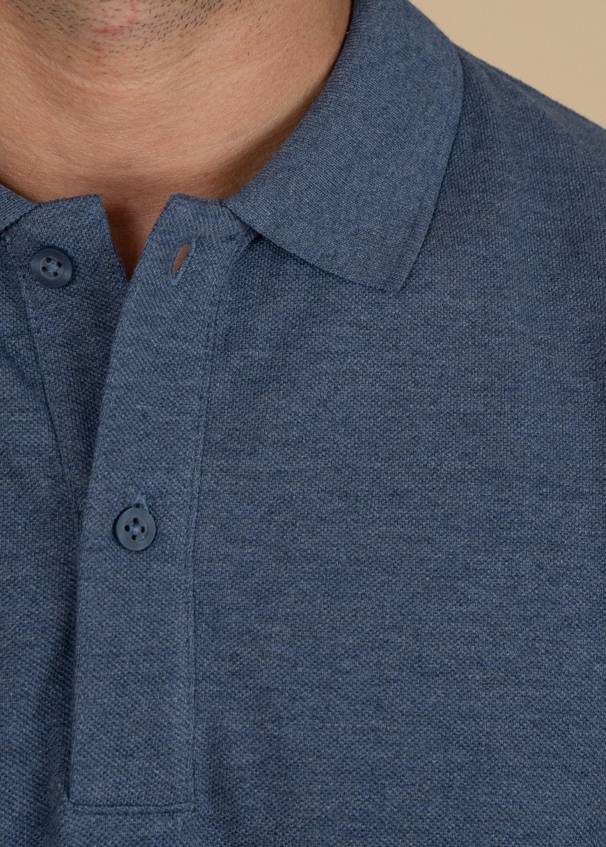 Classic Poloshirt Man Dark Heather Blue