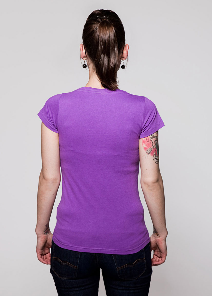 T-Shirt Rundausschnitt Lila