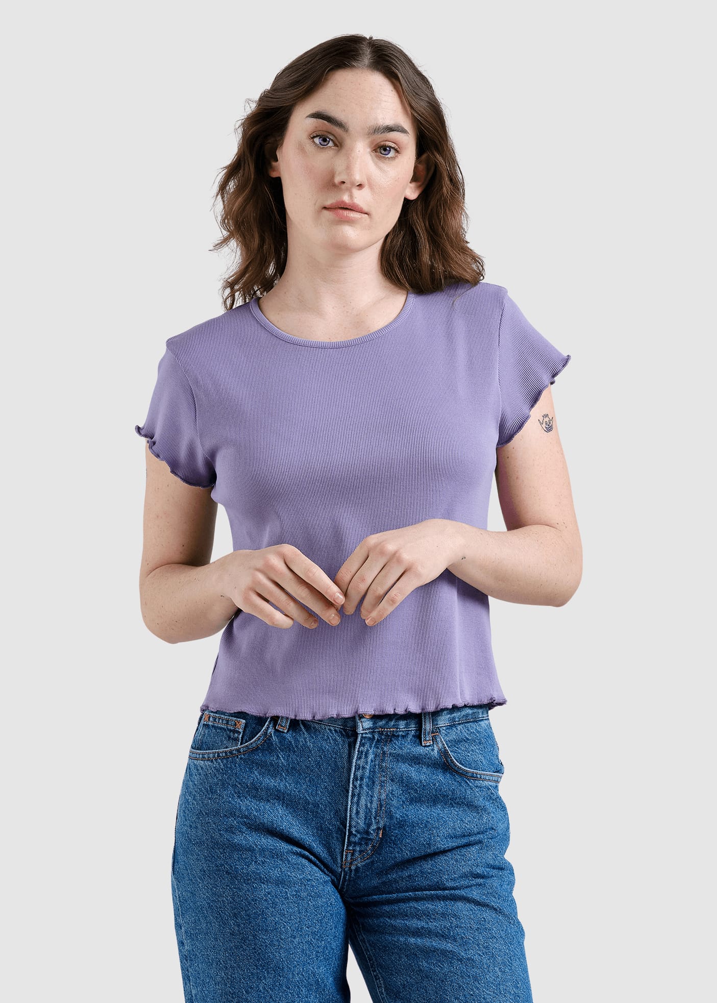 Rib Top Ven Haze Purple