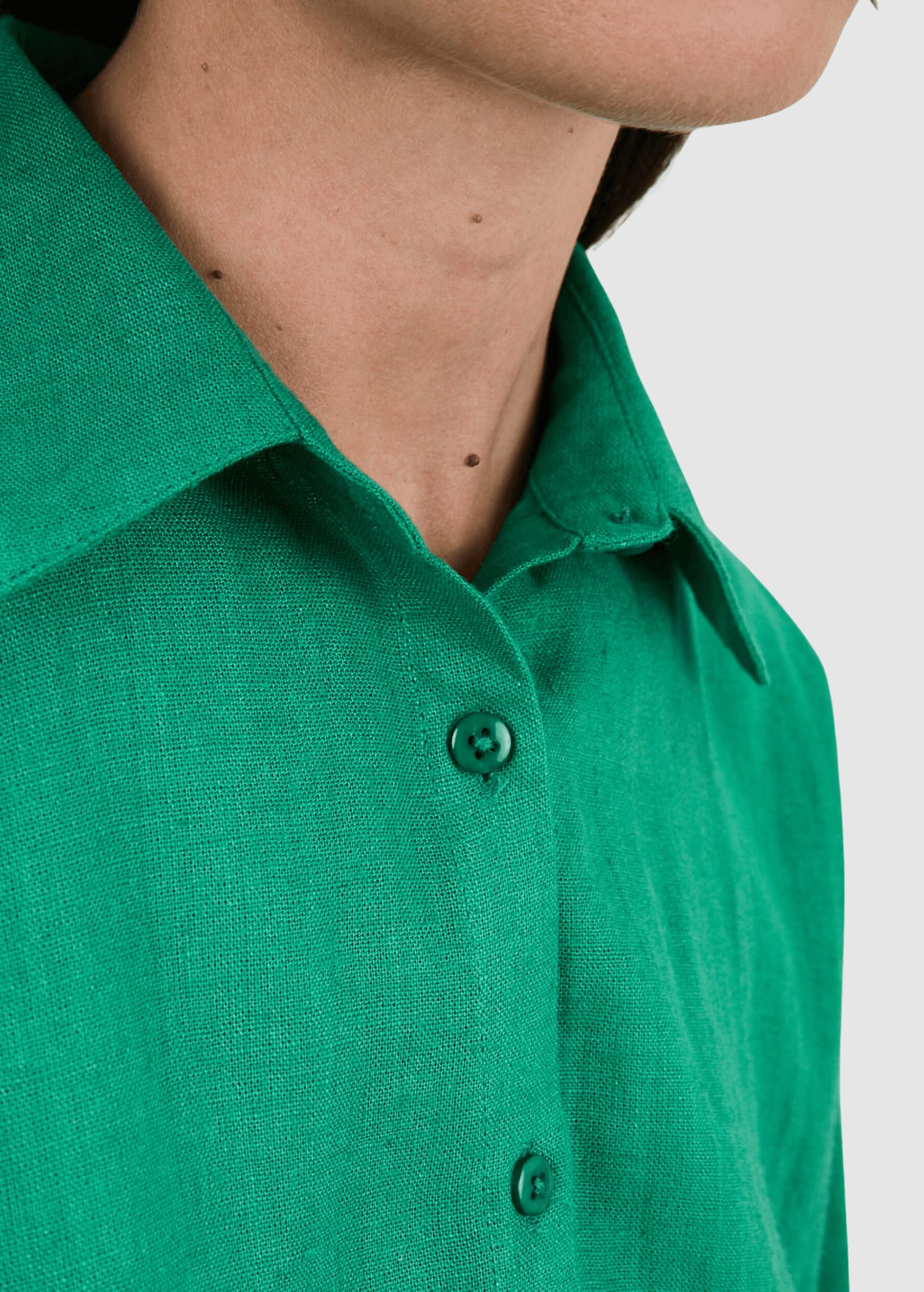 Boxy Squared Blouse Green Boxy Squared Blouse Green