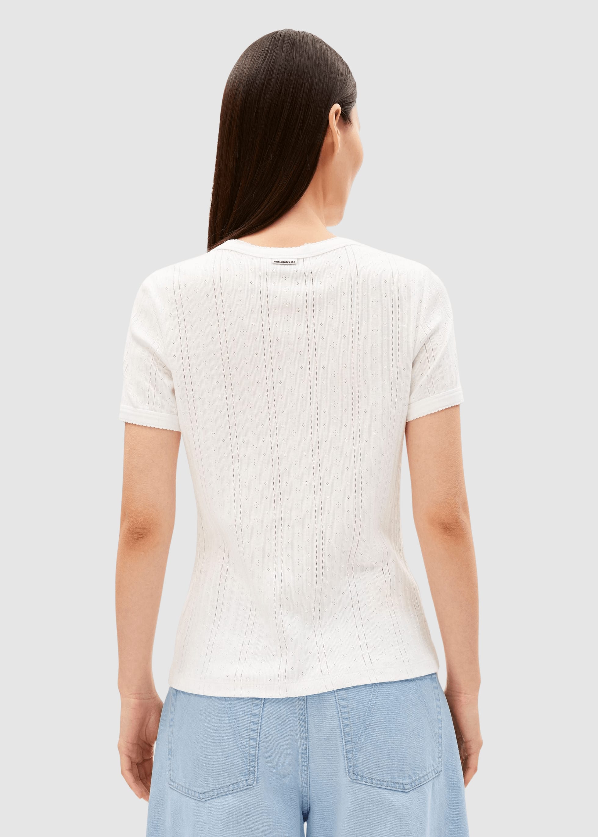 Pointelle T-Shirt White