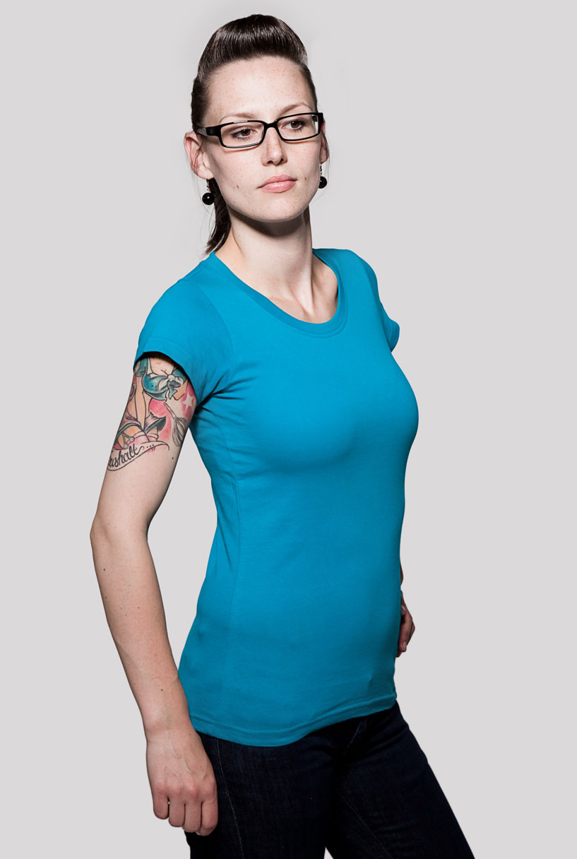 T-Shirt Rundausschnitt Petrol T-Shirt Rundausschnitt Petrol