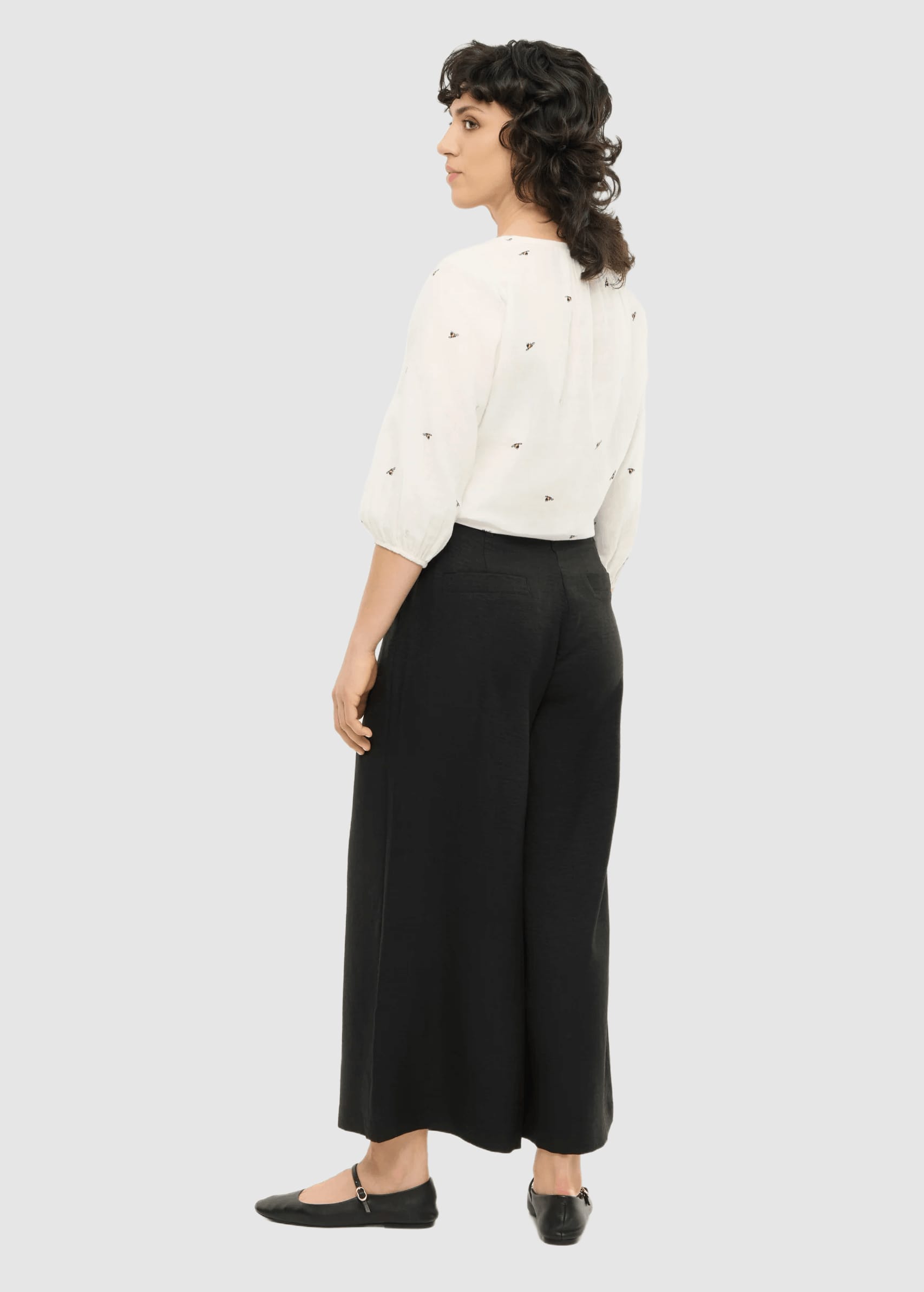 Golden Flow Blouse White