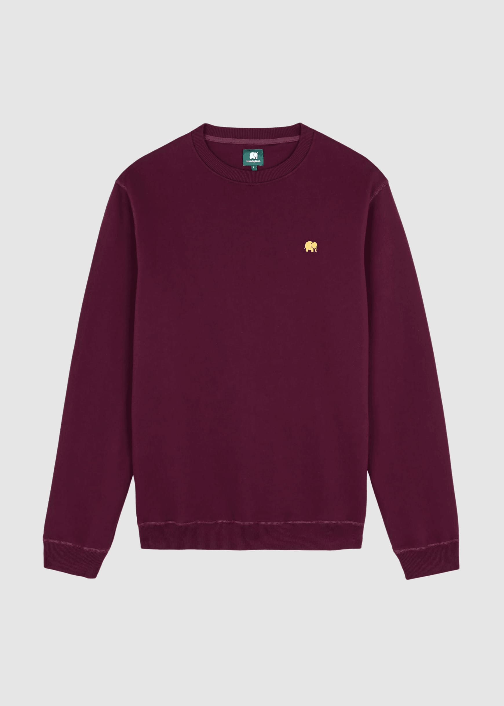 Organic Essential Sweatshirt Wine Red