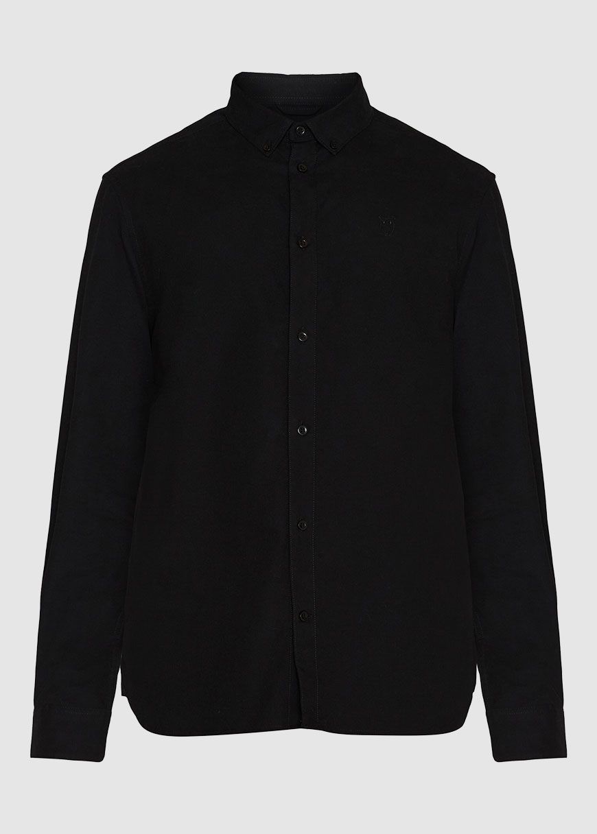 knowledge_cotton_apparel_harald_small_owl_oxford_regular_fit_shirt_AW_25_KCA_1090102_1300_Black_Jet_5_6c80515baa Harald Small Owl Oxford Regular Fit Shirt