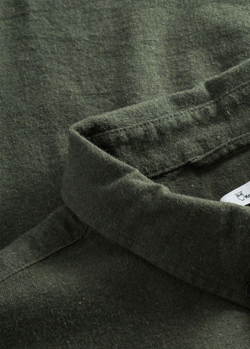Regular Fit Melangé Flannel Shirt Regular Fit Melangé Flannel Shirt