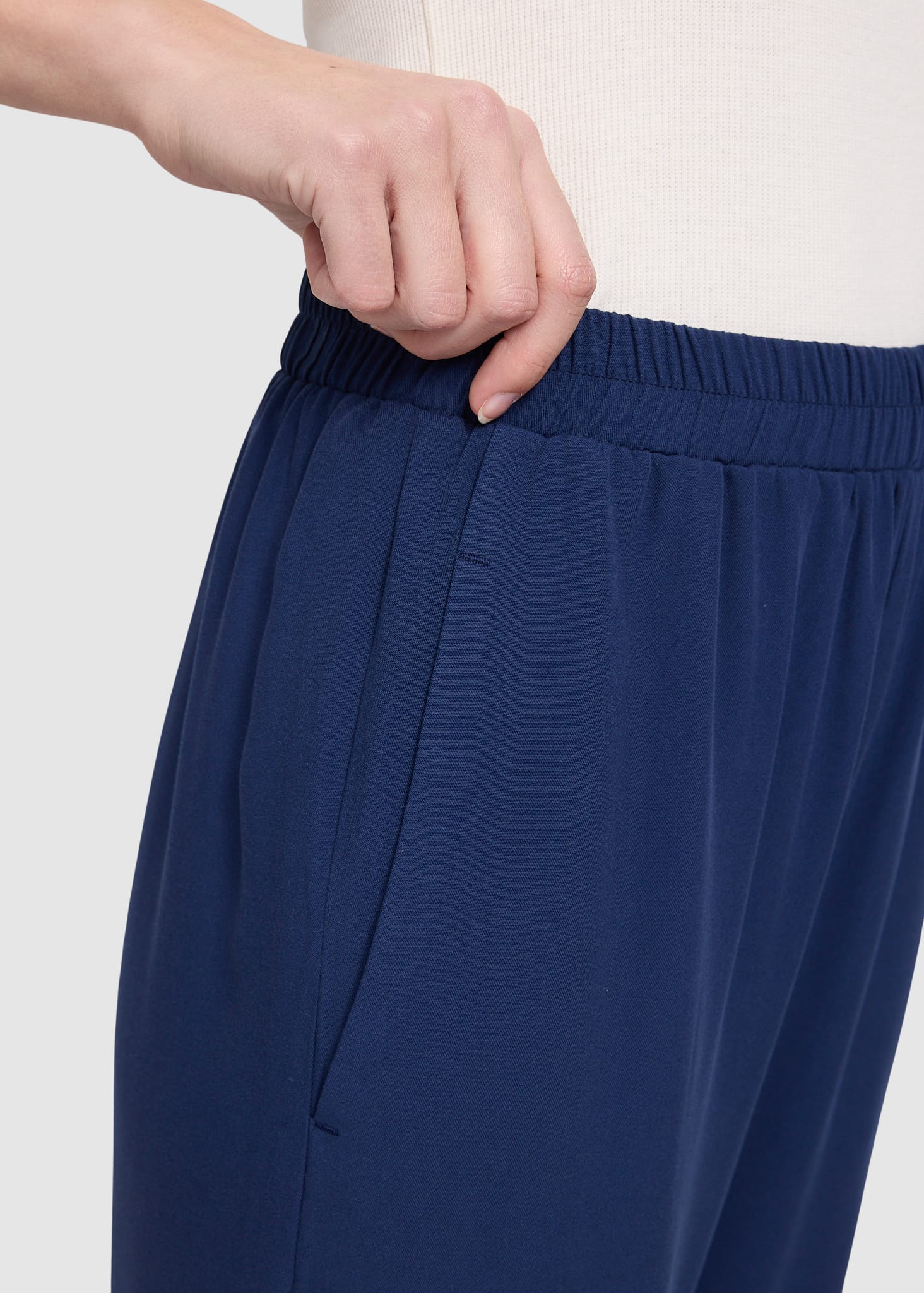Straight Leg Viscose Pants Indigo Straight Leg Viscose Pants Indigo