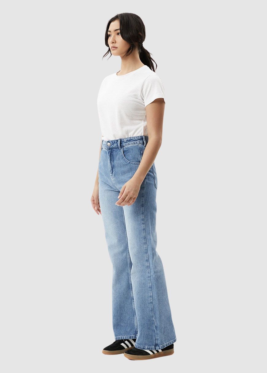Marsha Hemp Denim Flared Leg Jeans Marsha Hemp Denim Flared Leg Jeans