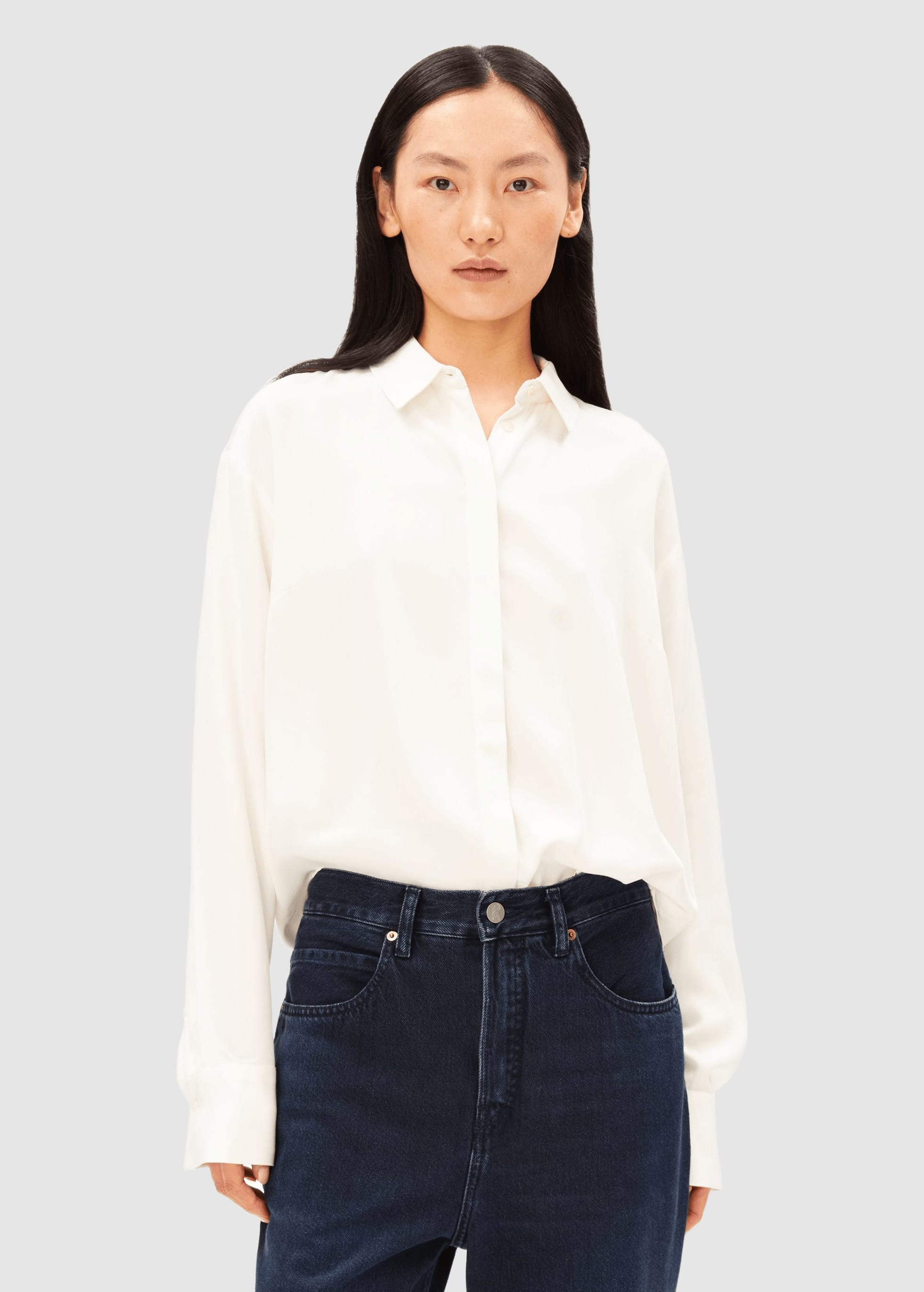 Larisaana Longsleeve Blouse Off White