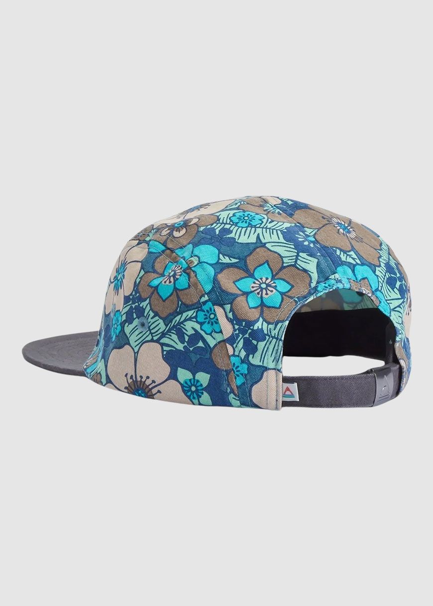 passenger_coast_organic_cotton_5_panel_cap_snapback_cap_AW_25_PAS_U_CP_QMC_4_J_Vintage_Floral_Aqua_2_328a0354d2 Coast Organic Cotton 5 Panel Cap Snapback Cap