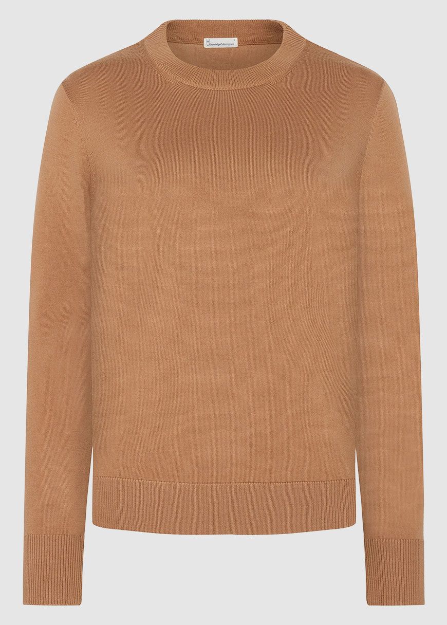 knowledge_cotton_apparel_merino_wool_crew_neck_AW_25_KCA_2080061_1484_Apple_Cinnamon_1_ee95f4be10 Merino Wool Crew Neck