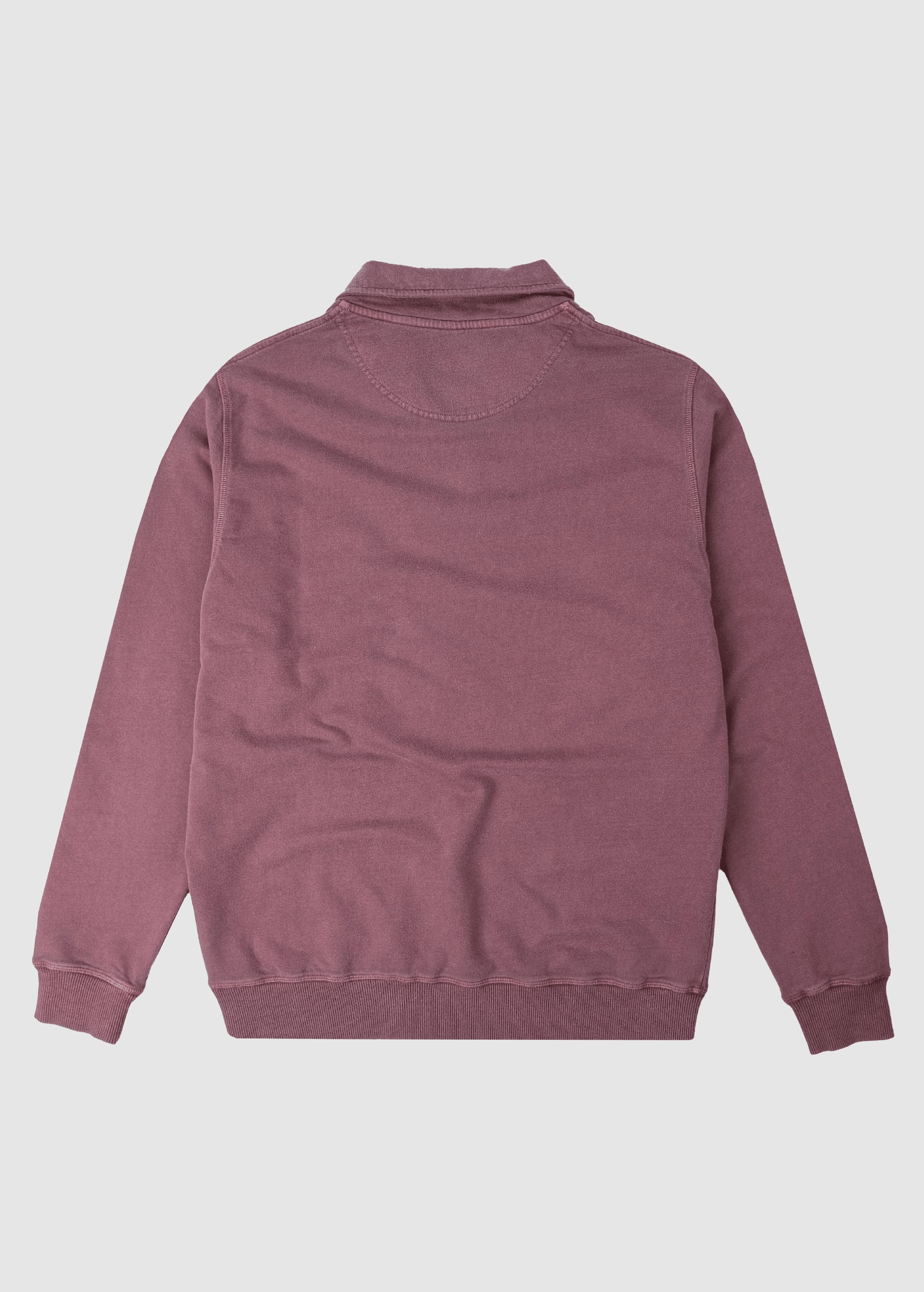 Sauce Pigment Dyed Quarter Zip Sweater Garnacha Red Sauce Pigment Dyed Quarter Zip Sweater Garnacha Red