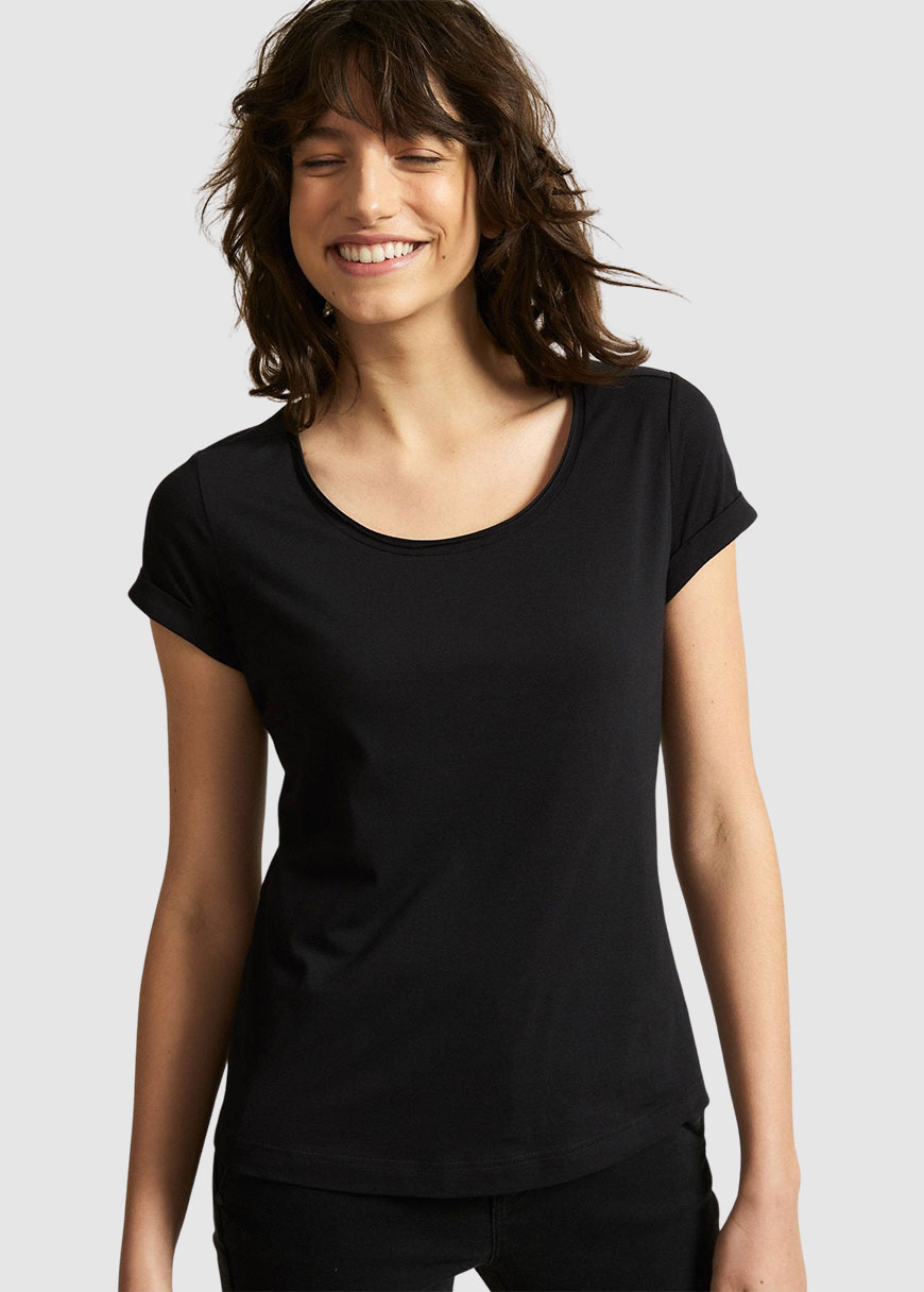 lanius-kurzarmshirt-black Kurzarmshirt