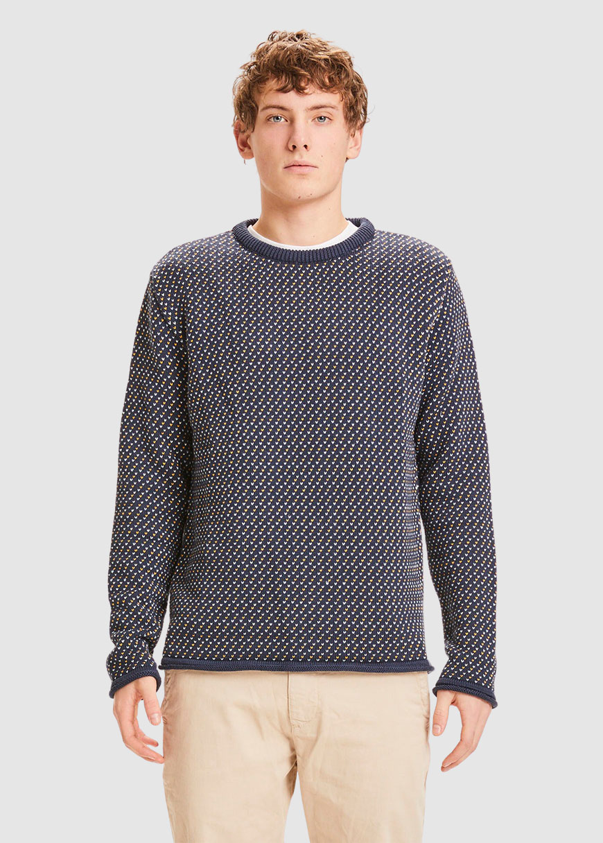 Valley Jacquard Crew Neck Valley Jacquard Crew Neck