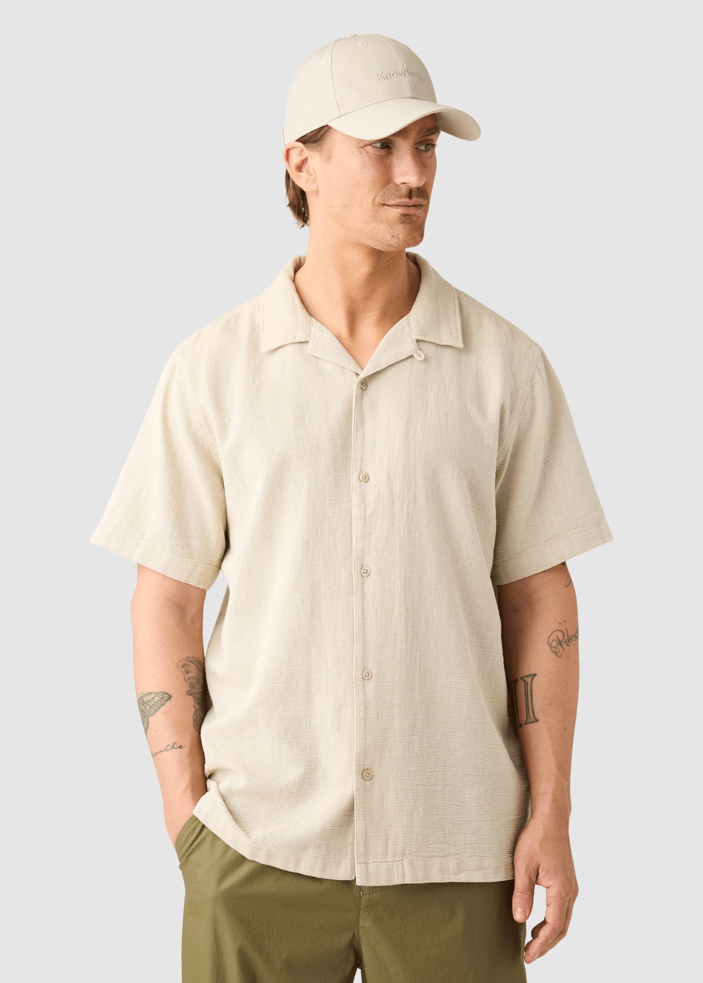Relaxed Short Sleeve Shirt Twill
