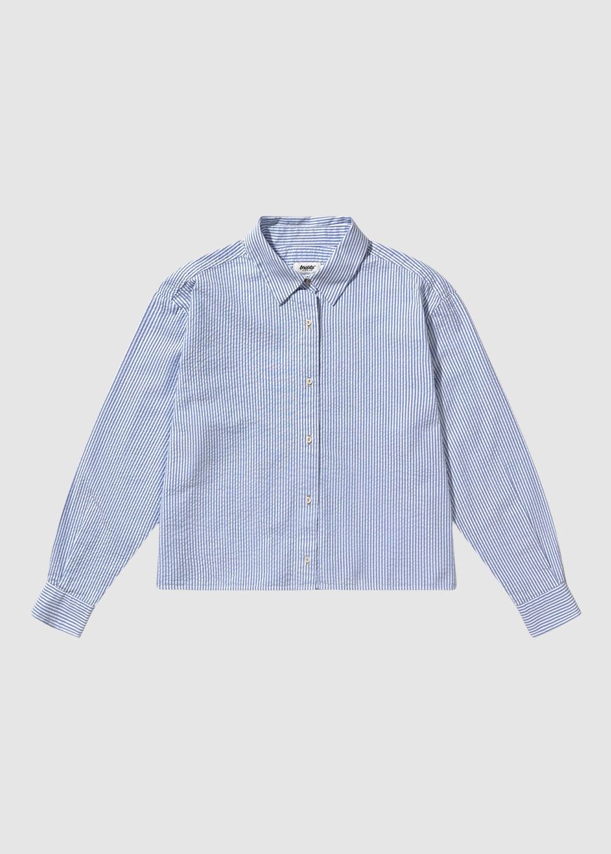 Seersucker New Boxy Blouse
