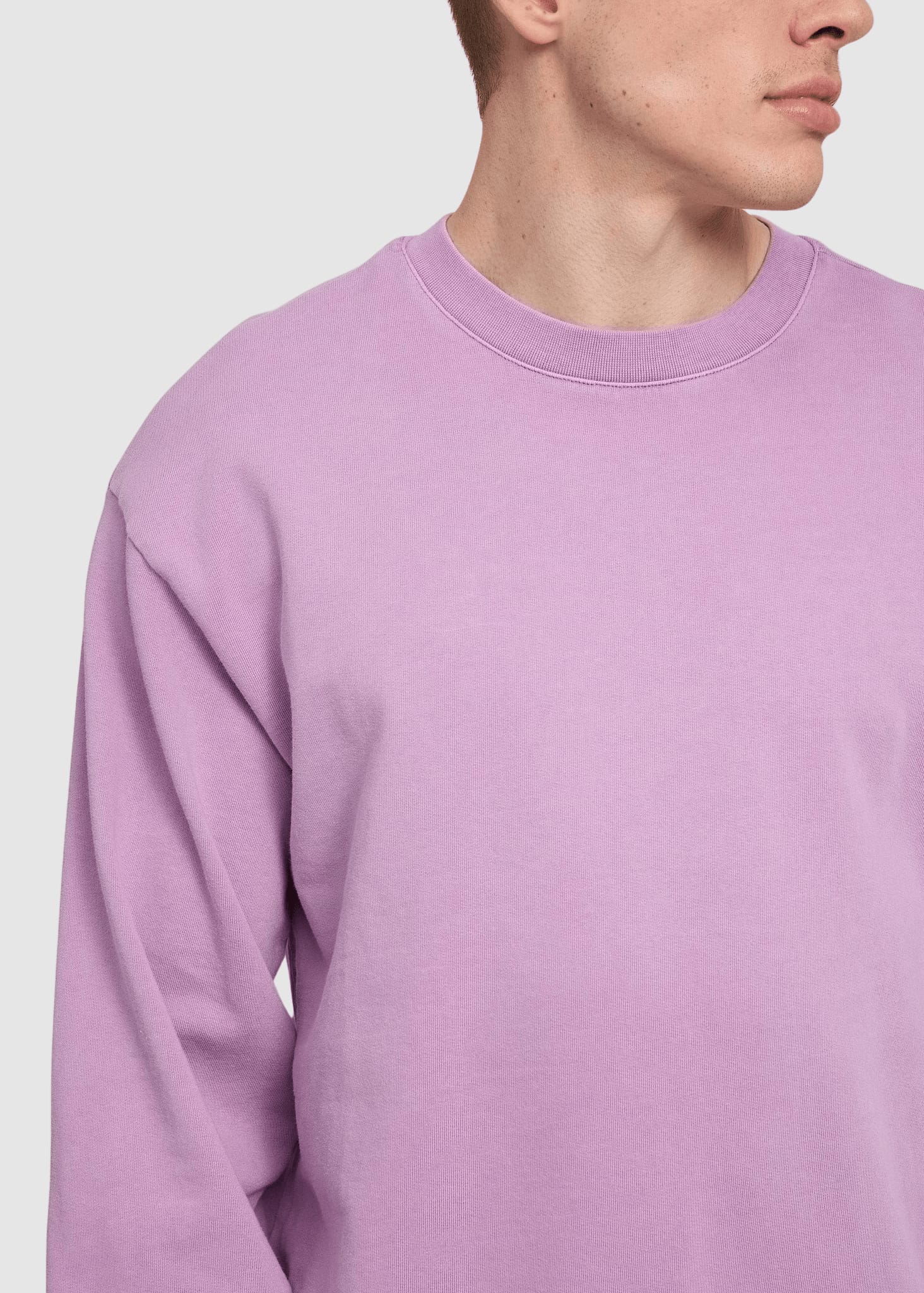 Genderless Natural Dye Sweatshirt Natural Dye Orchid