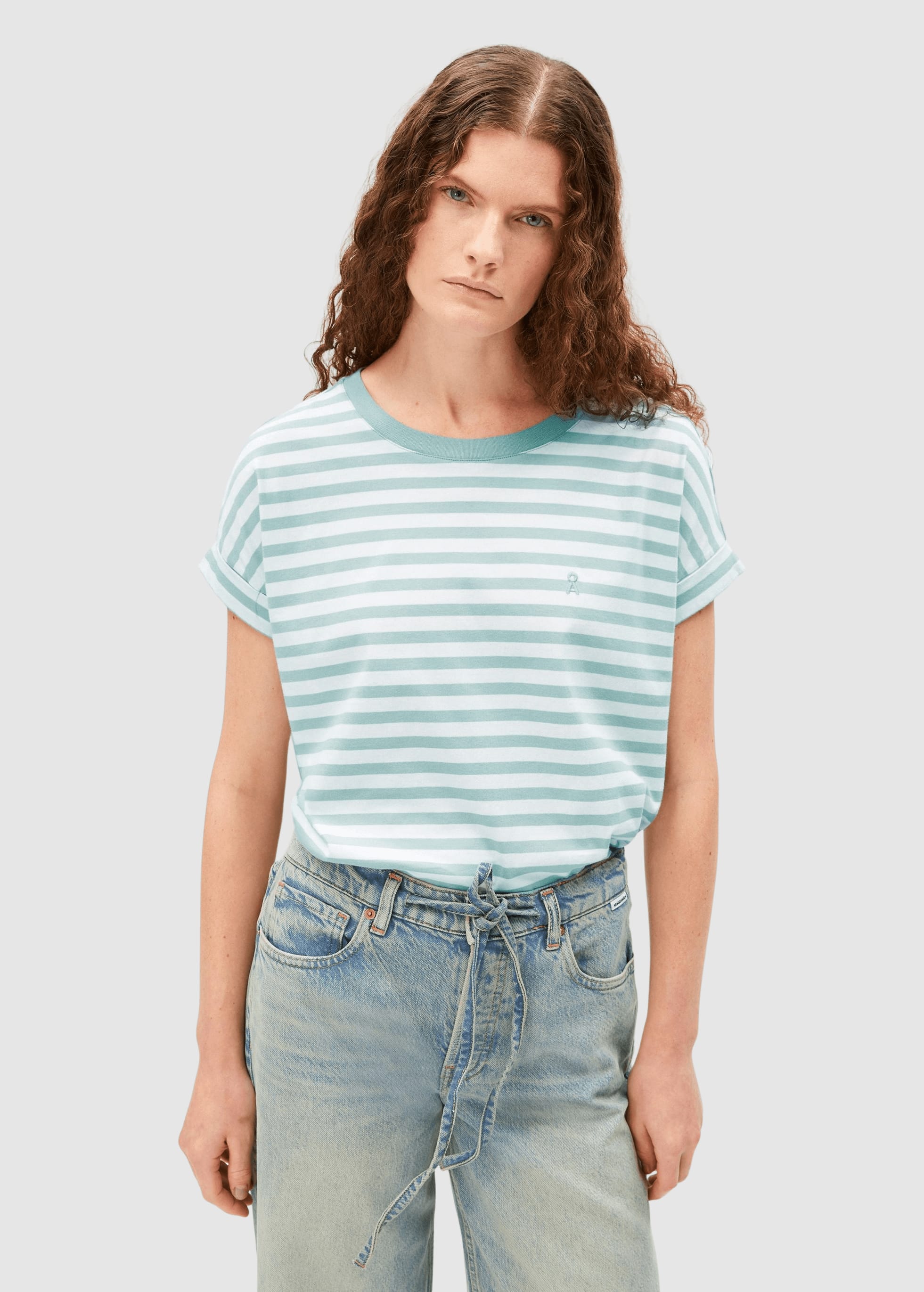 Idaara Stripe T-Shirt White-Foam